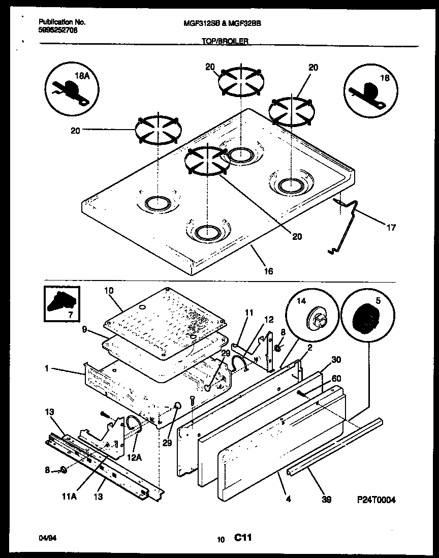 06 - COOKTOP AND BROILER DRAWER PARTS