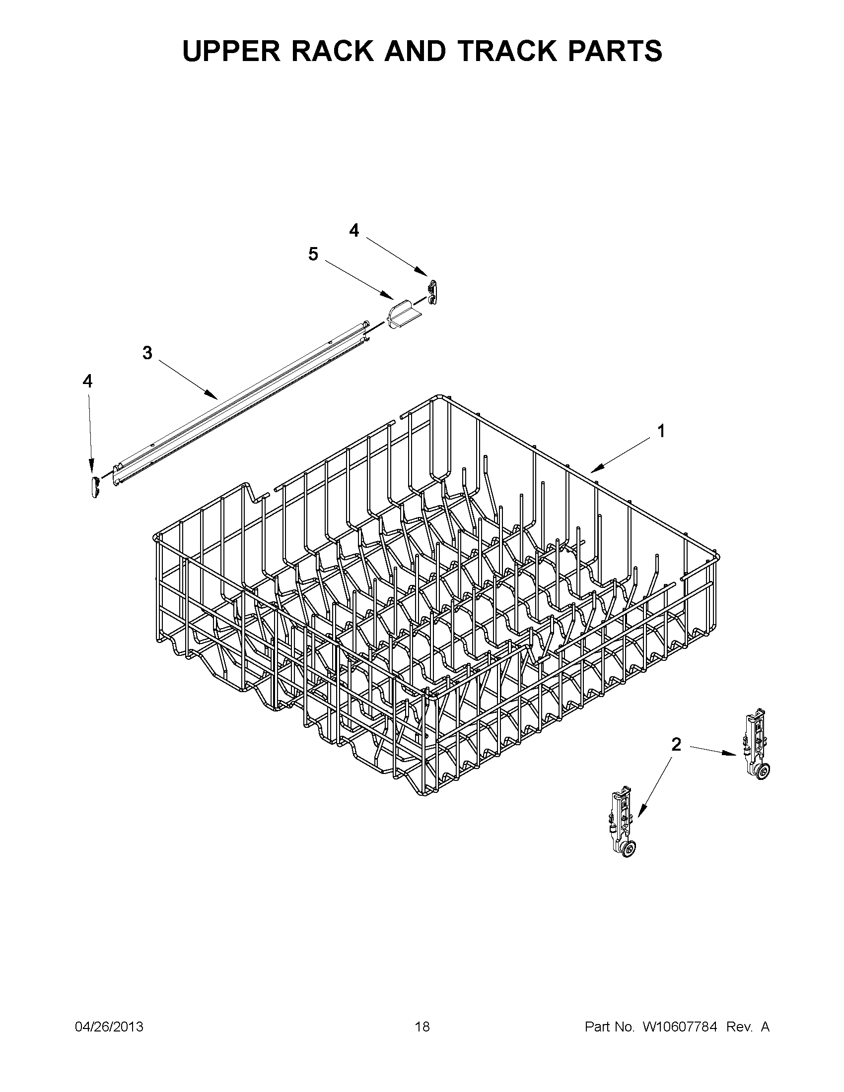 09 - UPPER RACK AND TRACK PARTS