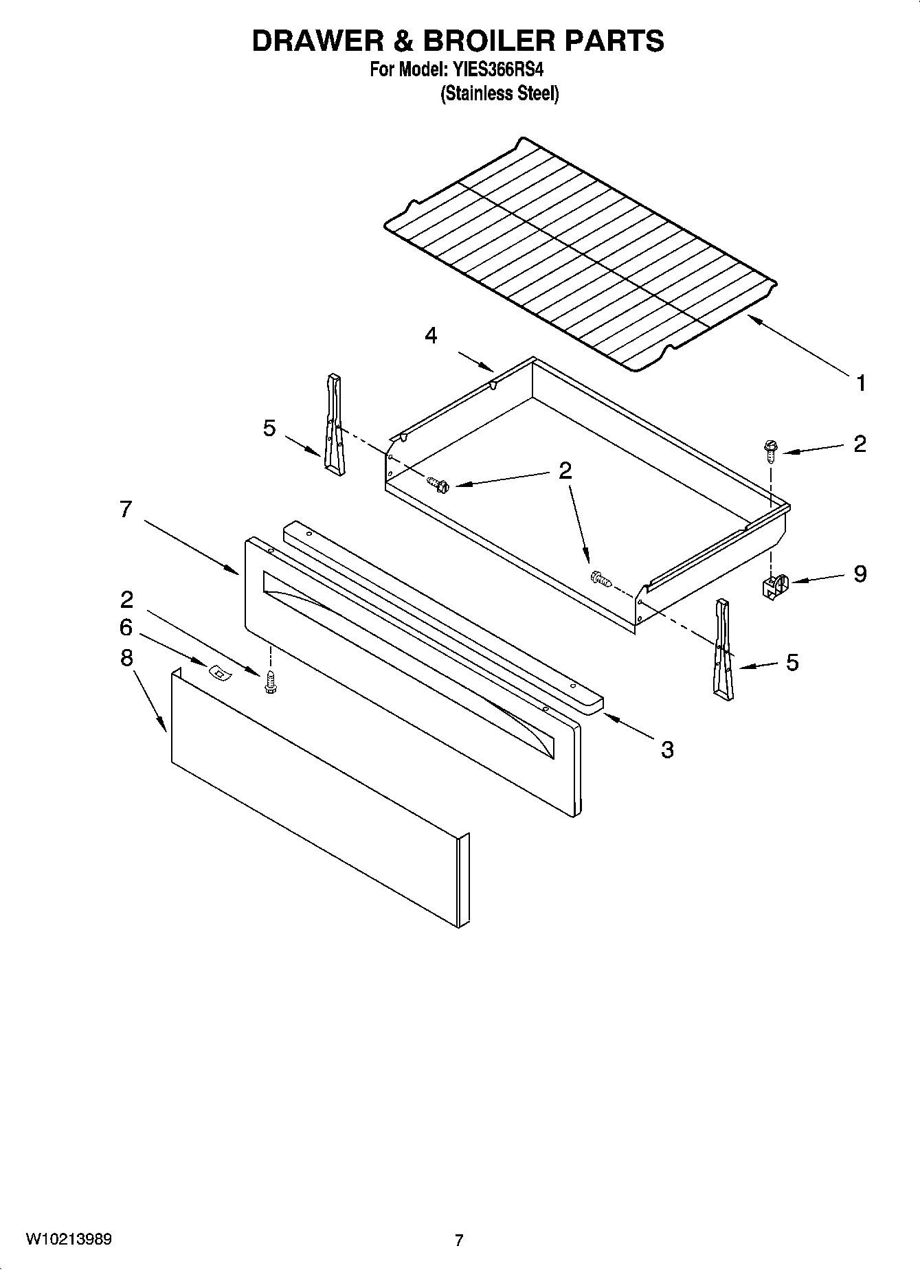 05 - DRAWER & BROILER PARTS, OPTIONAL PARTS