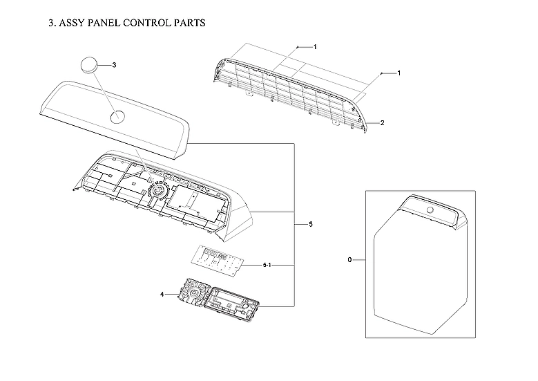 Control Panel Parts Assembly