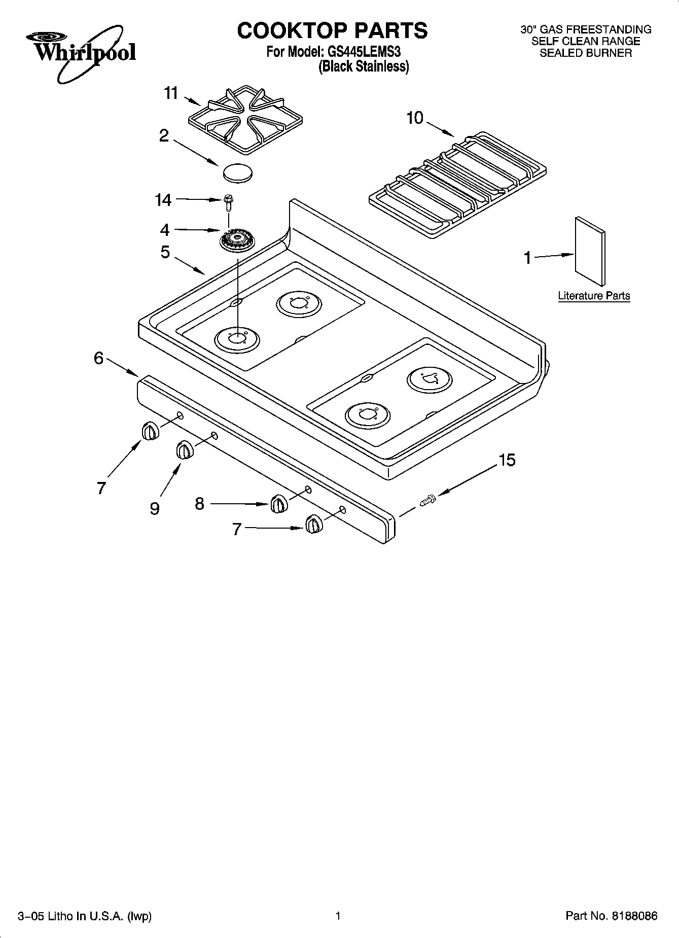 01 - COOKTOP PARTS