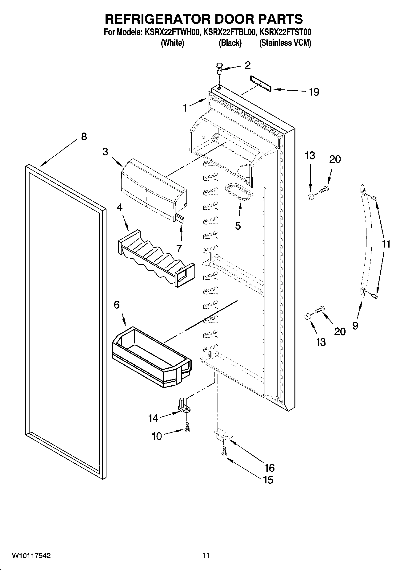 07 - REFRIGERATOR DOOR PARTS
