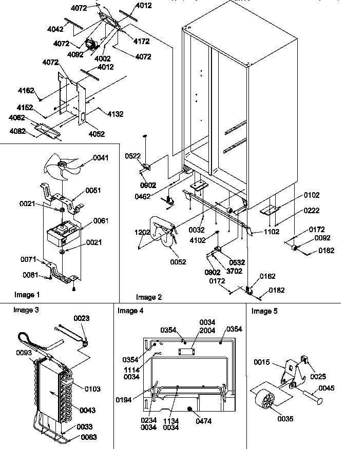 04 - DRAIN SYSTEM, ROLLERS, AND EVAP ASSY