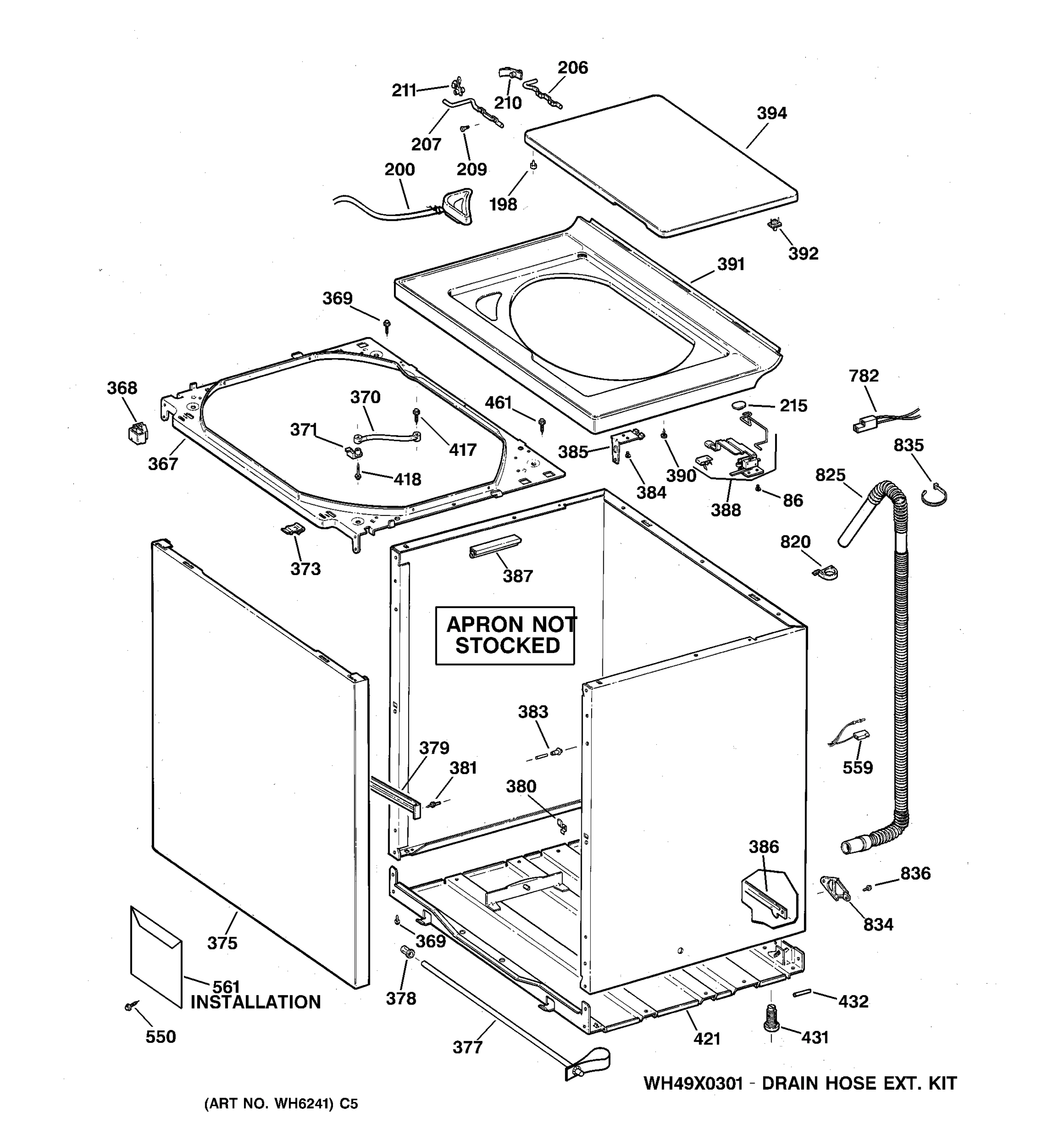 CABINET, COVER & FRONT PANEL
