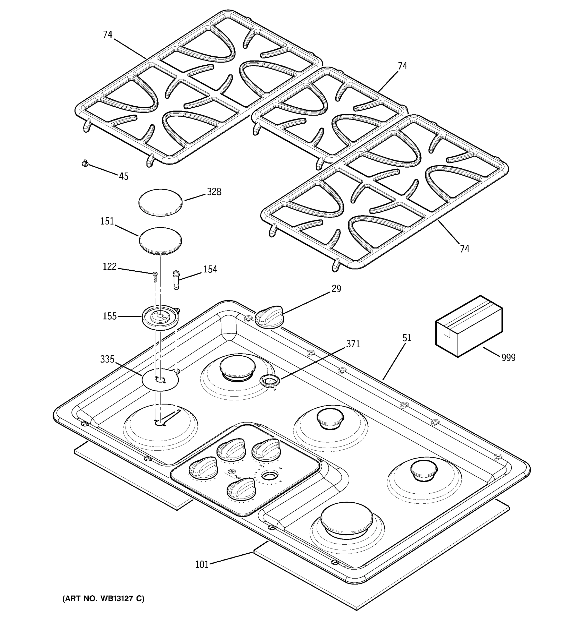 CONTROL PANEL & COOKTOP