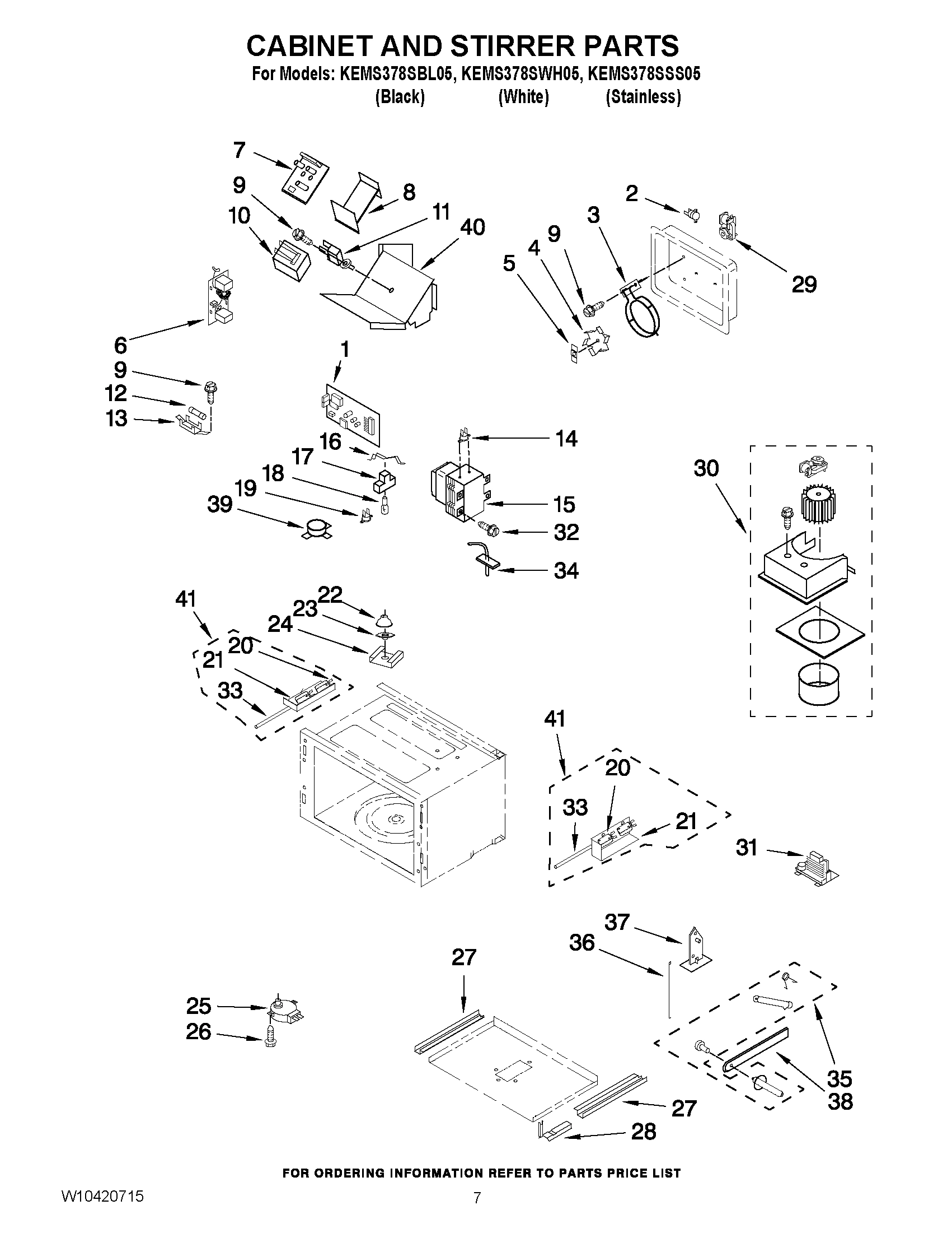 06 - CABINET AND STIRRER PARTS