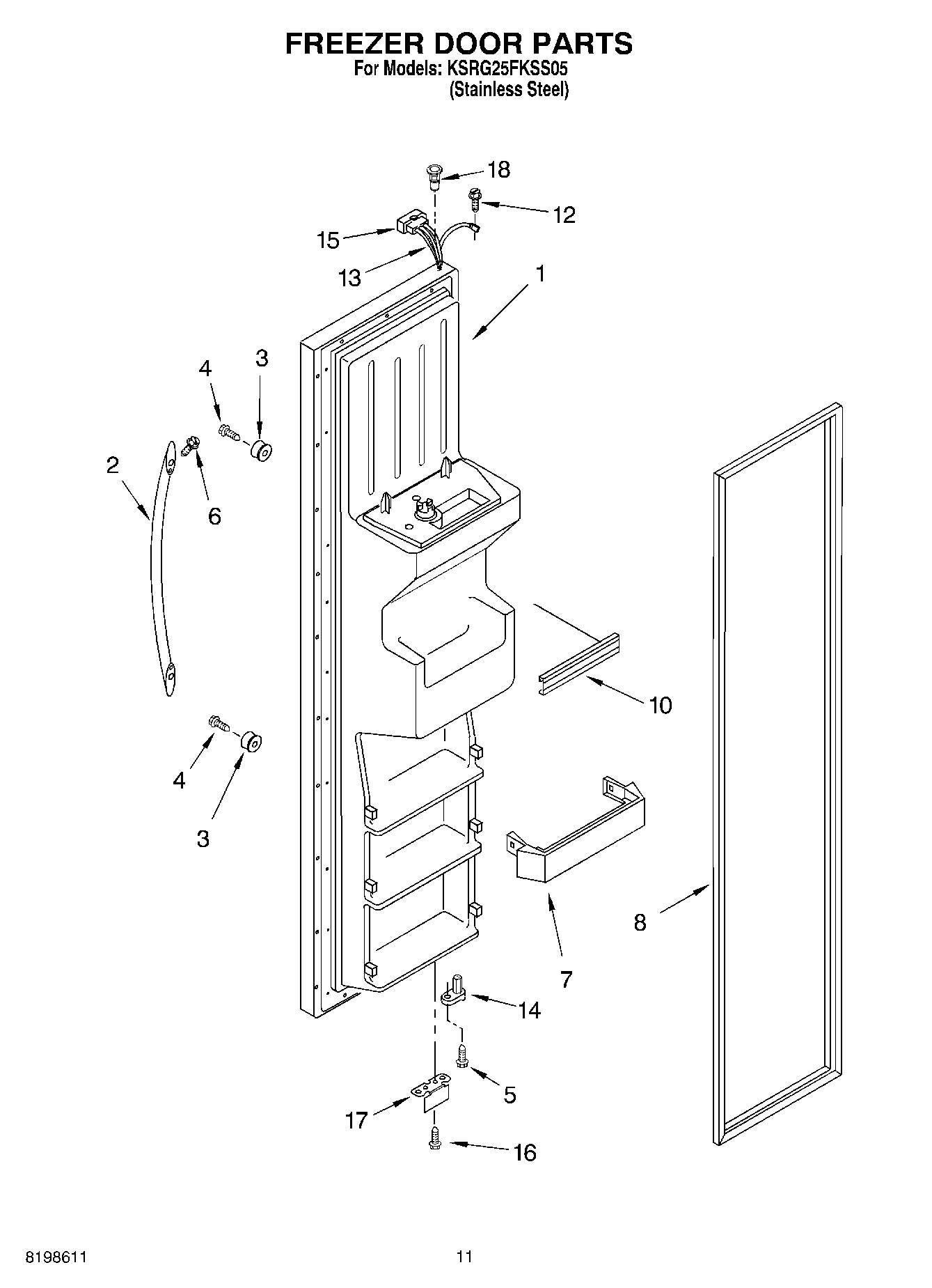 07 - FREEZER DOOR PARTS