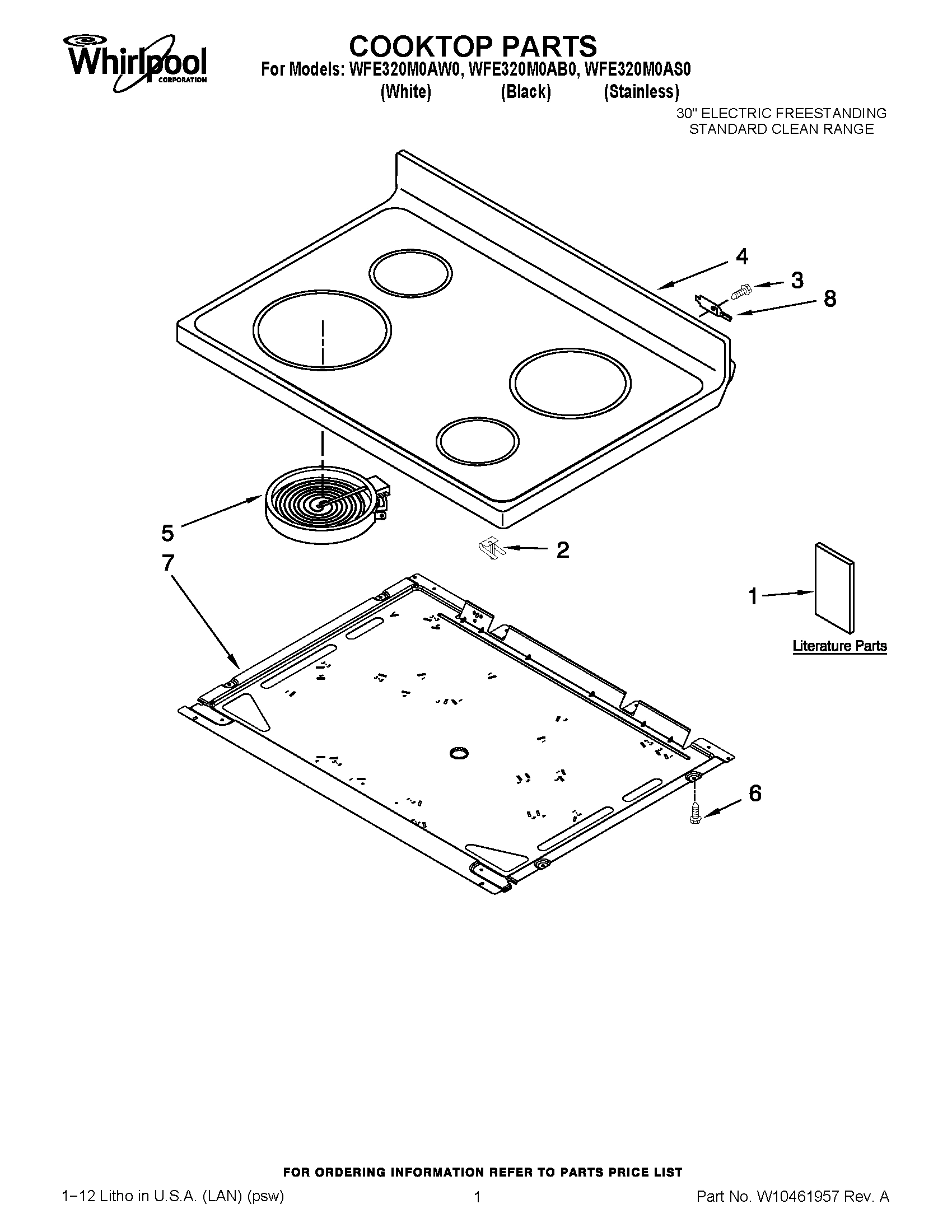 01 - COOKTOP PARTS