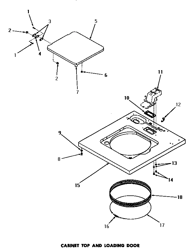 12 - CABINET TOP & LOADING DOOR