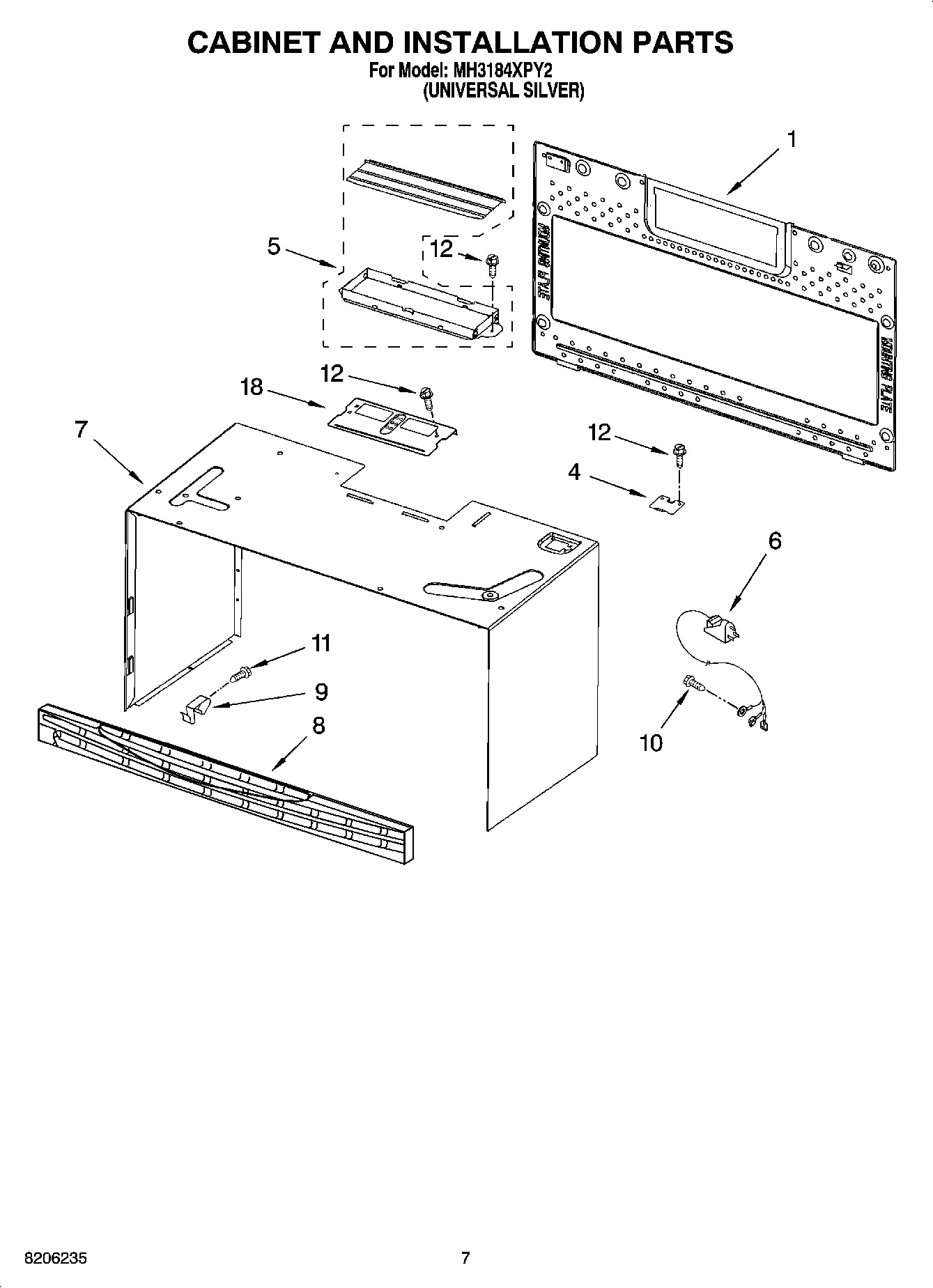 06 - CABINET AND INSTALLATION PARTS