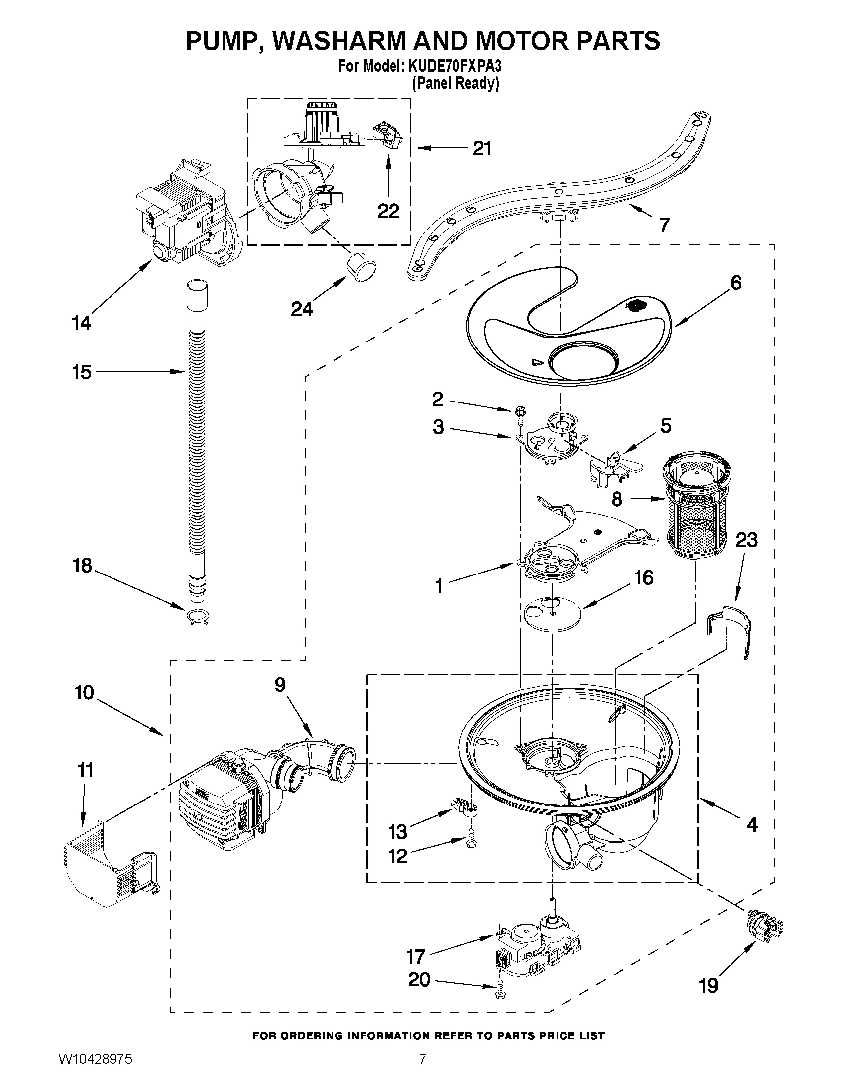 06 - PUMP, WASHARM AND MOTOR PARTS
