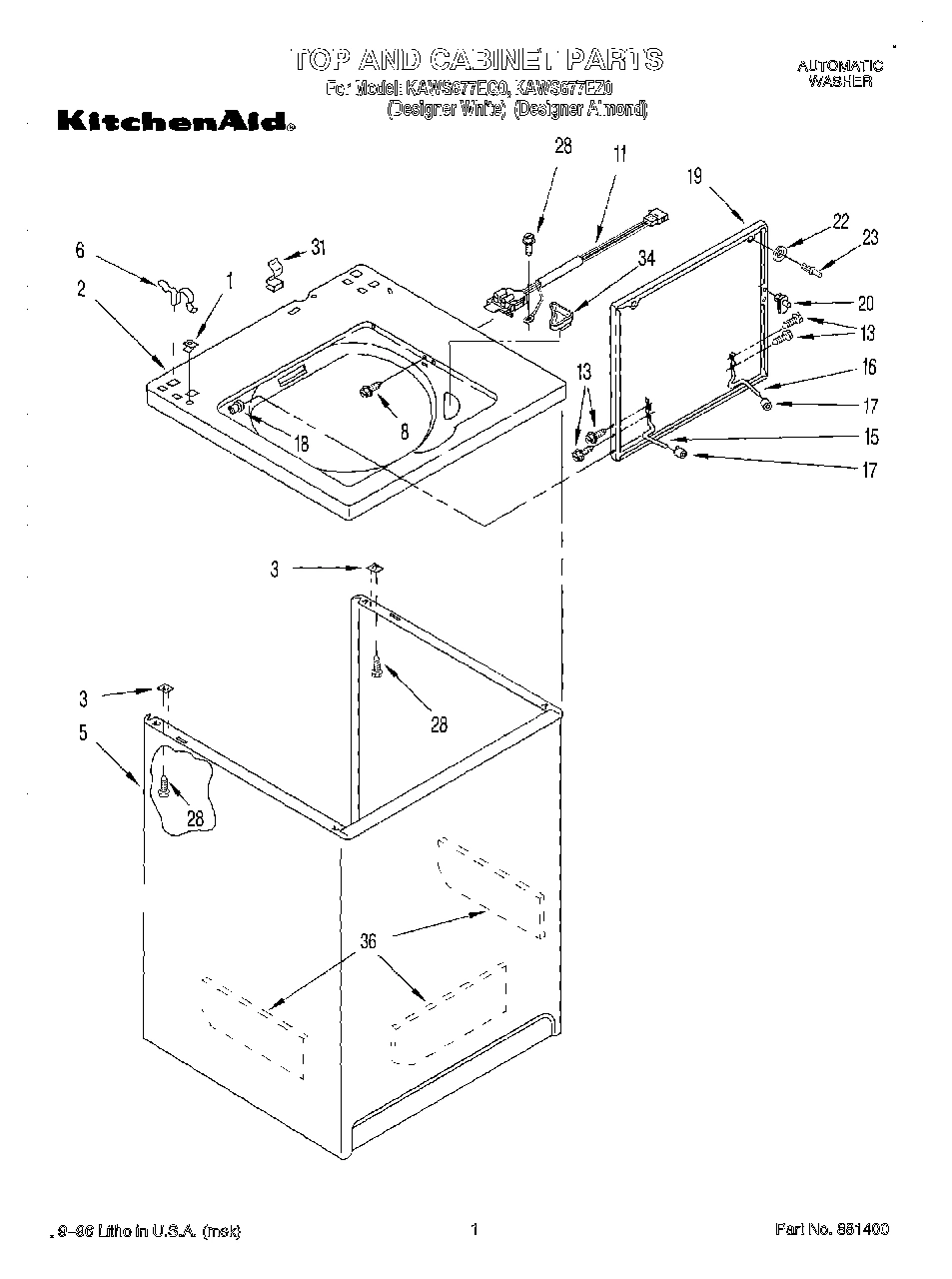 01 - TOP AND CABINET