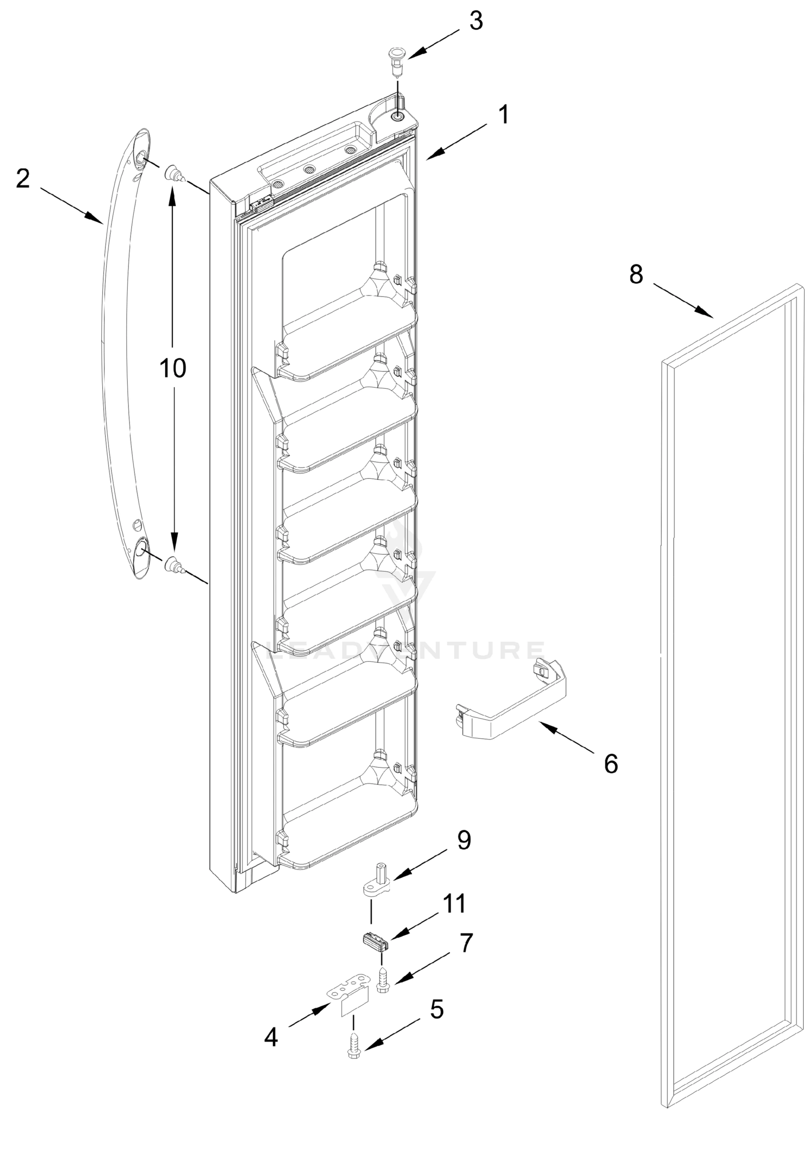 FREEZER DOOR PARTS