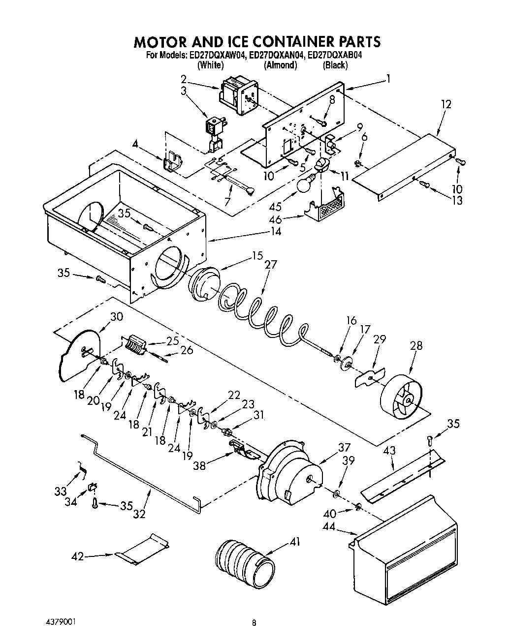 05 - MOTOR AND ICE CONTAINER