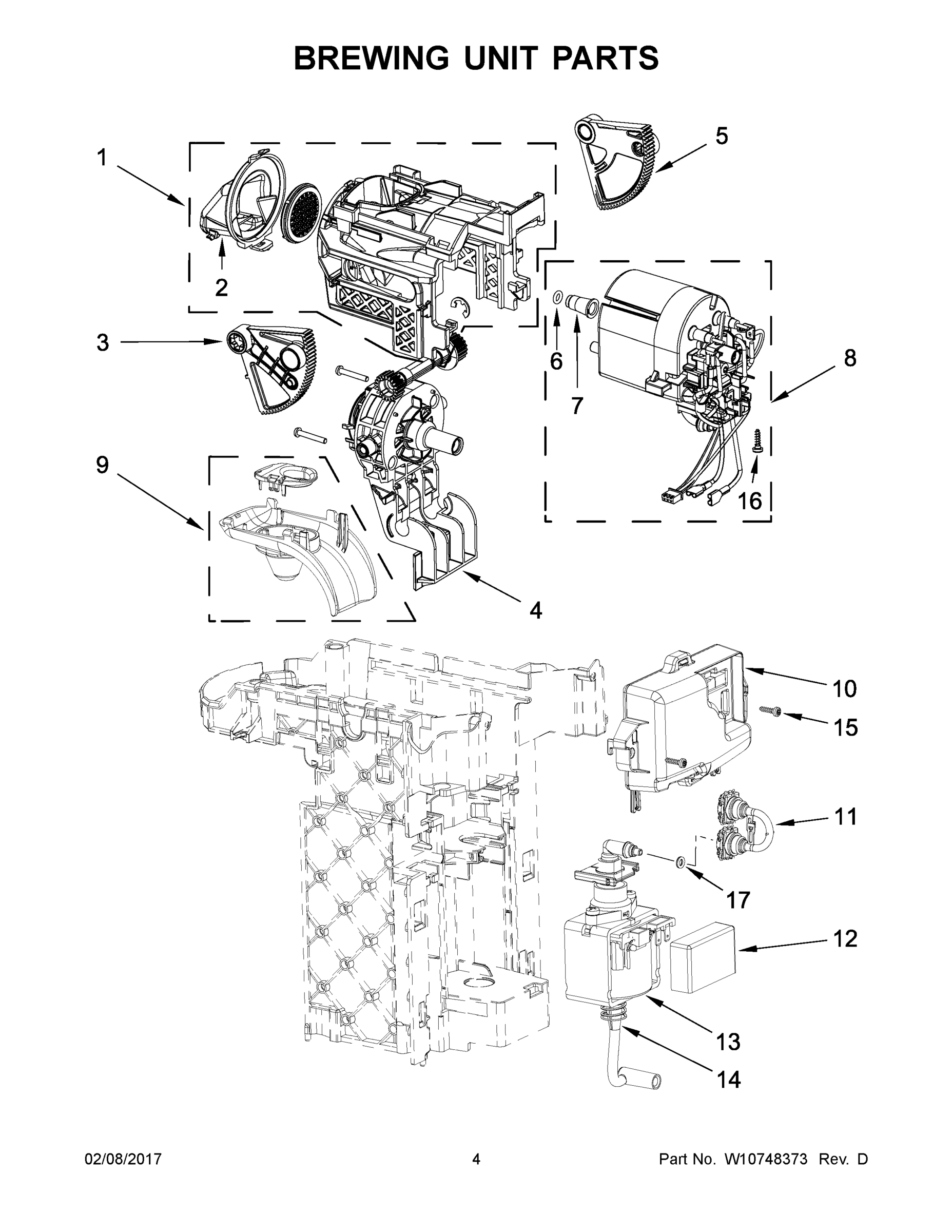 03 - BREWING UNIT PARTS