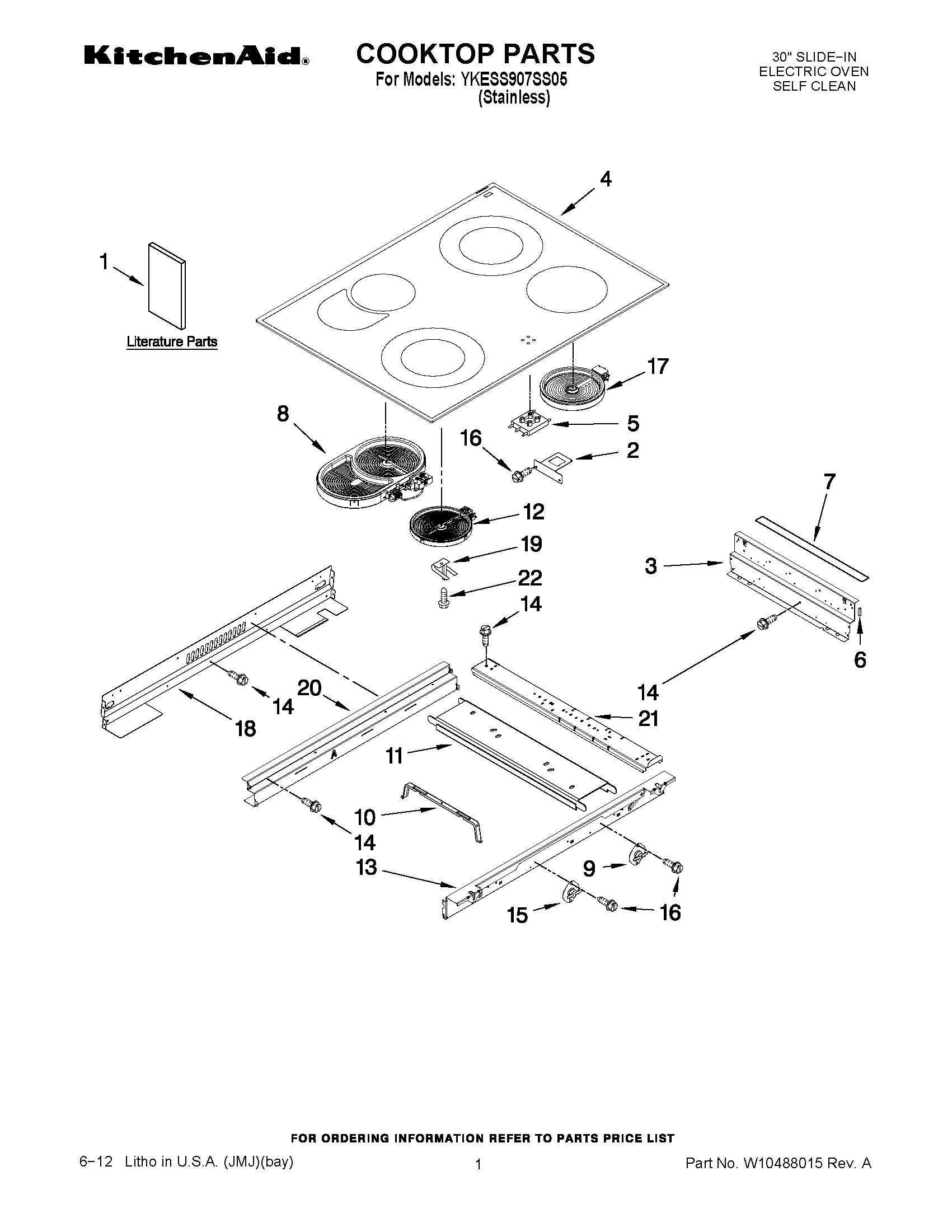 01 - COOKTOP PARTS