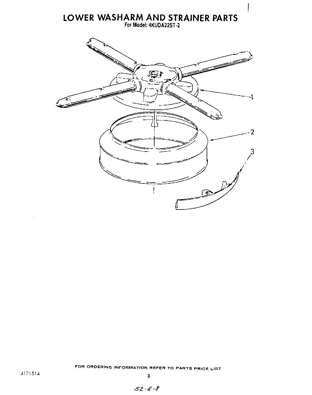 06 - LOWER WASH ARM AND STRAINER