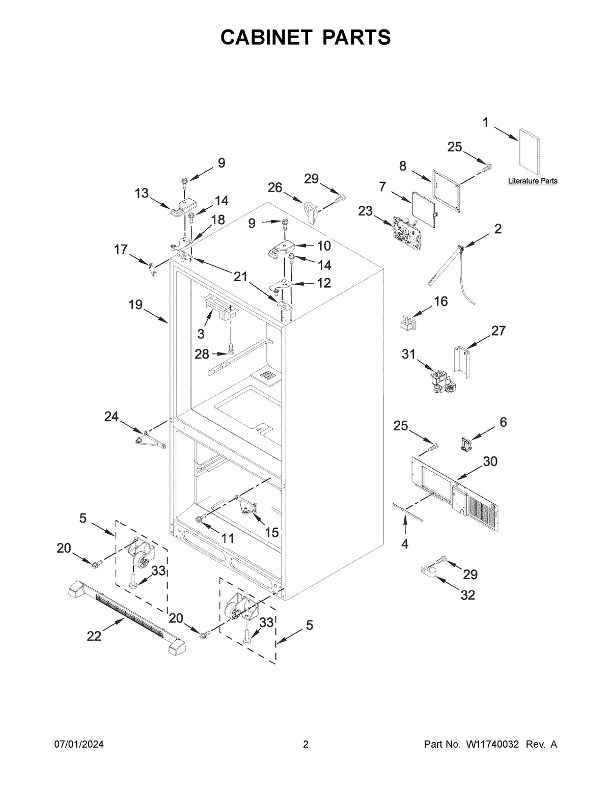 02 - CABINET PARTS