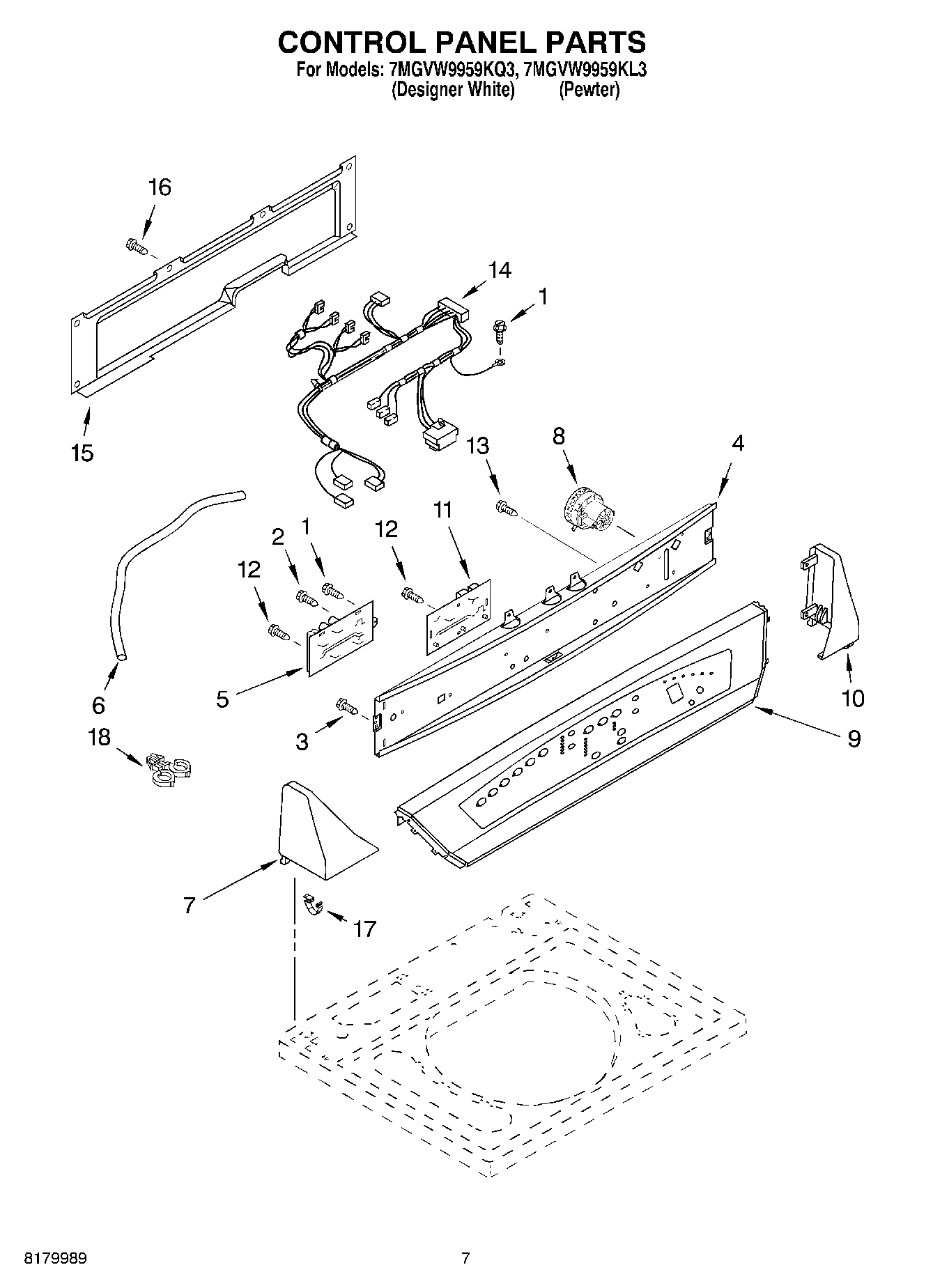 04 - CONTROL PANEL PARTS