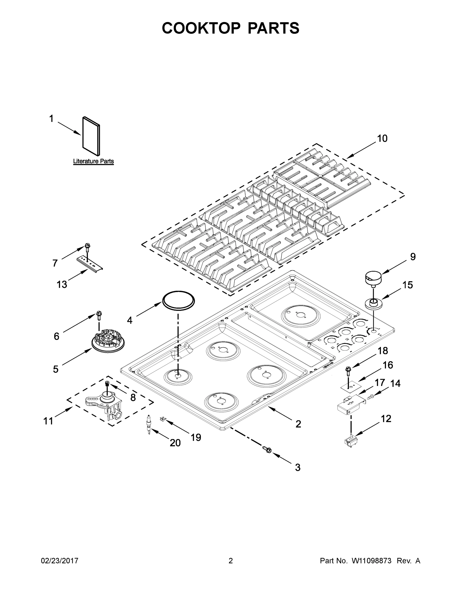 02 - COOKTOP PARTS