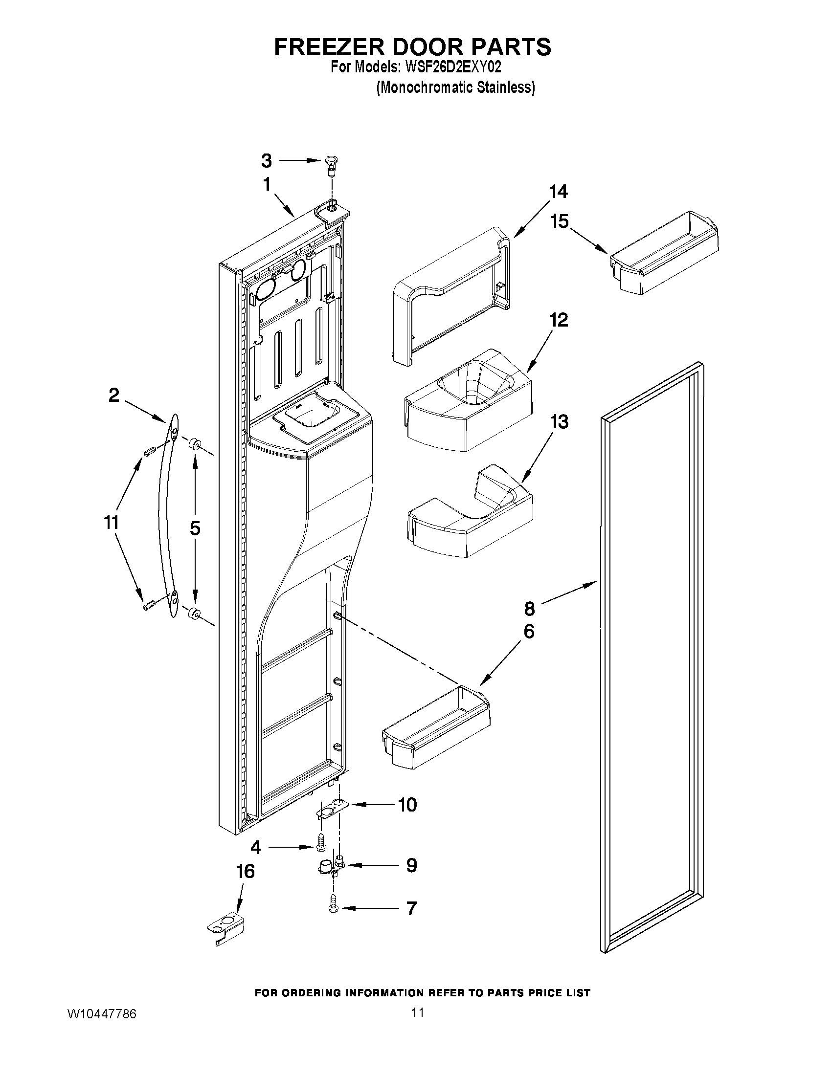 07 - FREEZER DOOR PARTS