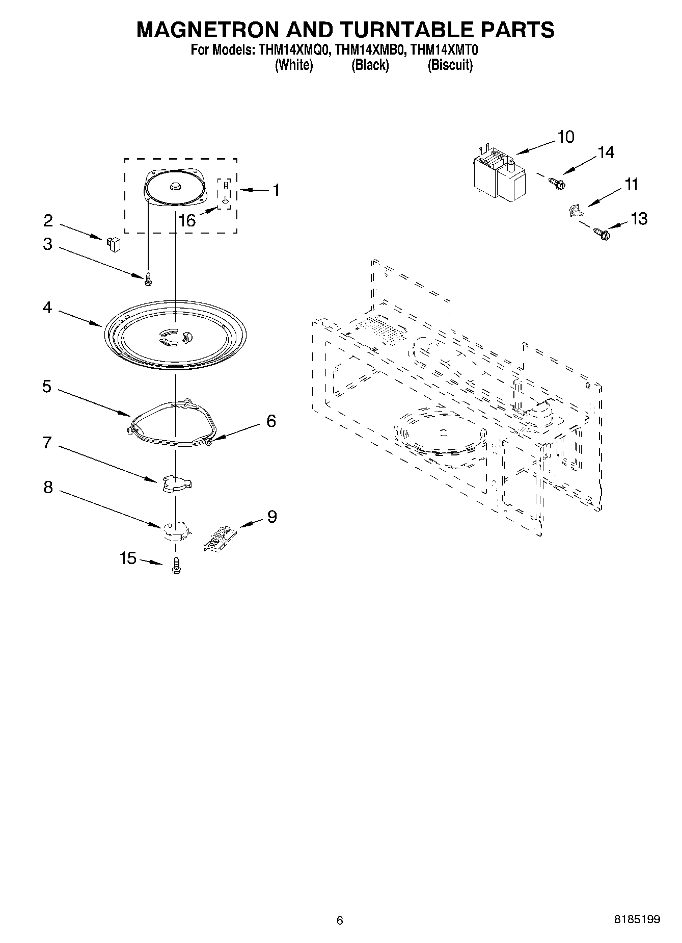 05 - MAGNETRON AND TURNTABLE PARTS