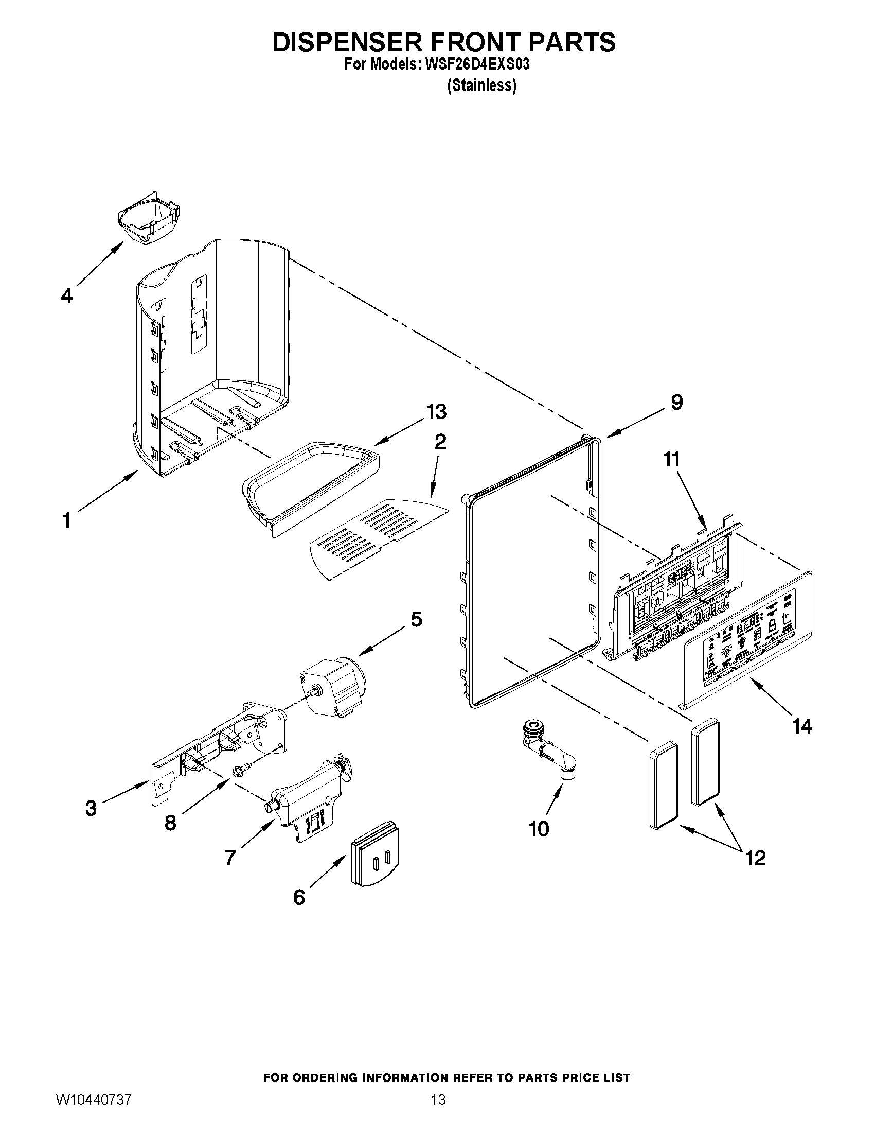 08 - DISPENSER FRONT PARTS