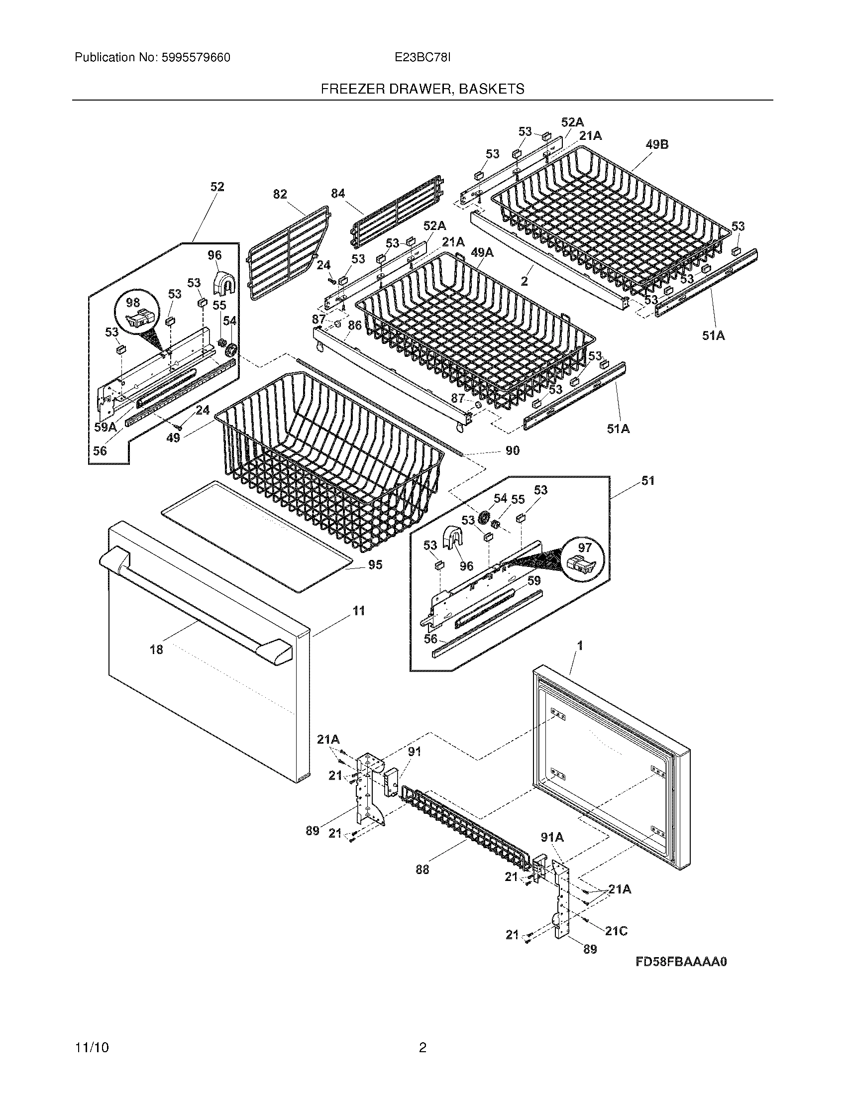 03 - FREEZER DRAWER, BASKETS