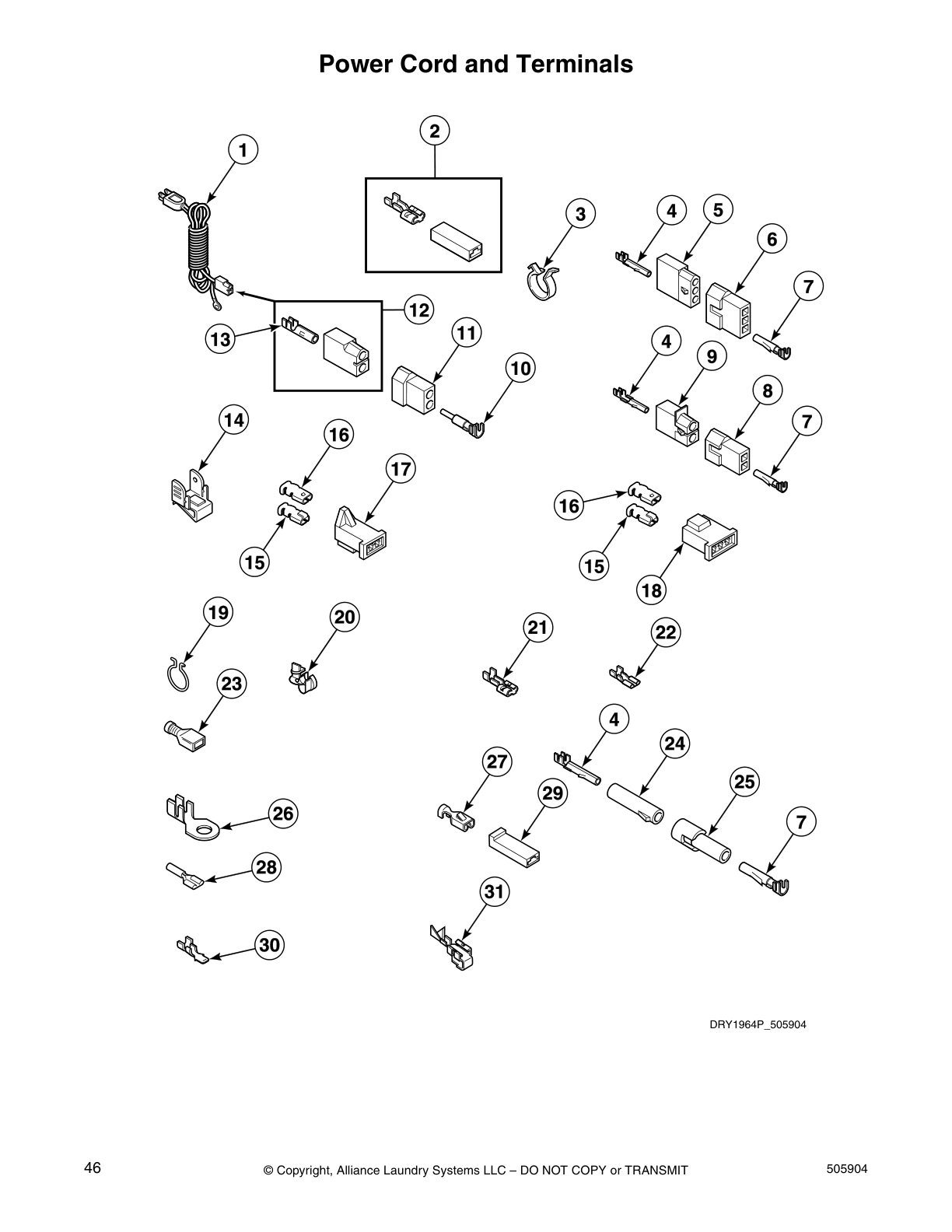 Power Cord and Terminals