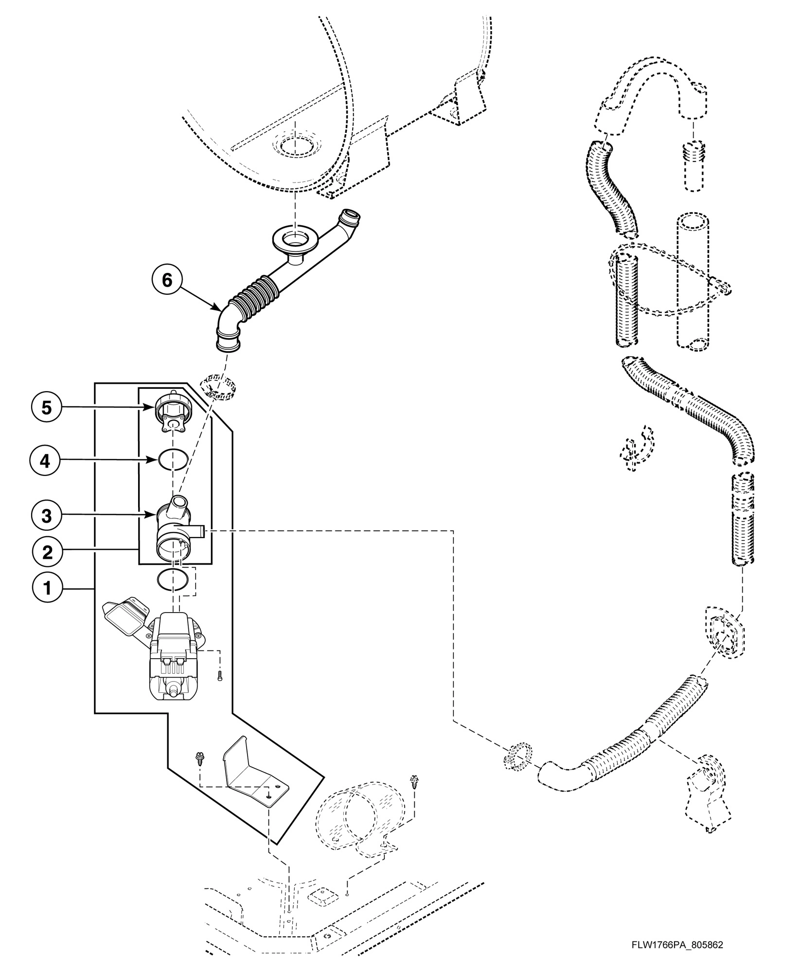 Drain Hose and Pump (Drawing 2 of 2)