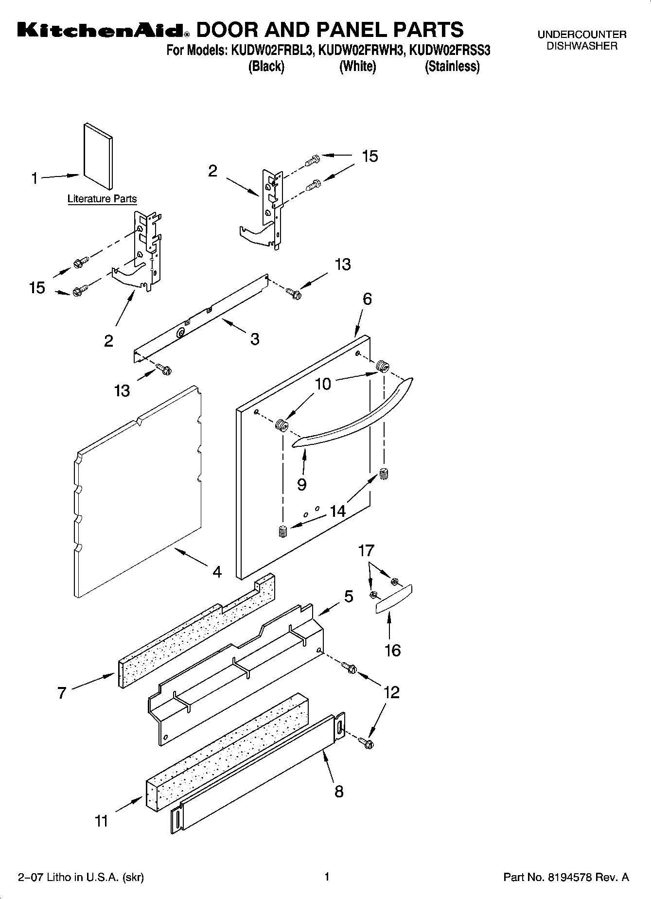 01 - DOOR AND PANEL PARTS