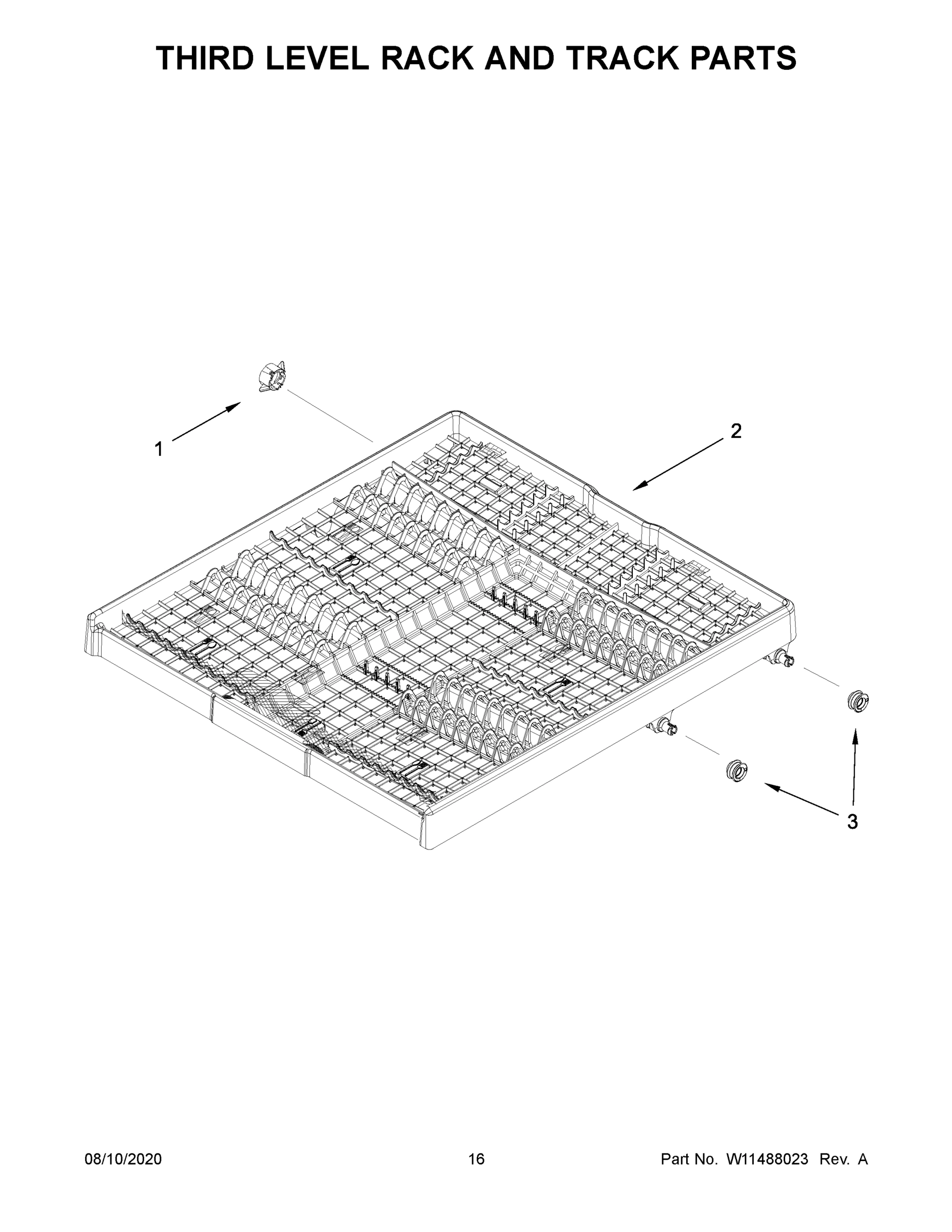 09 - THIRD LEVEL RACK AND TRACK PARTS