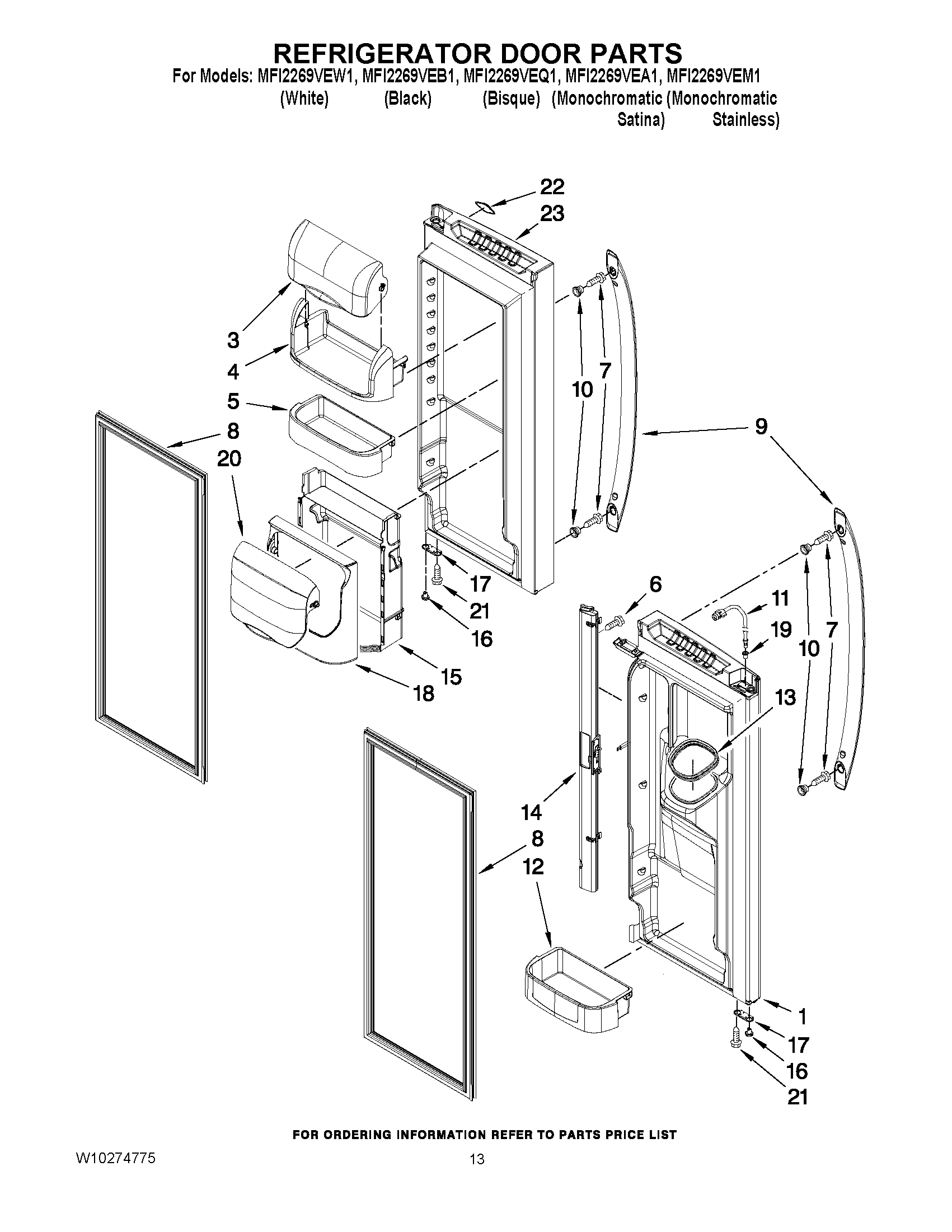07 - REFRIGERATOR DOOR PARTS