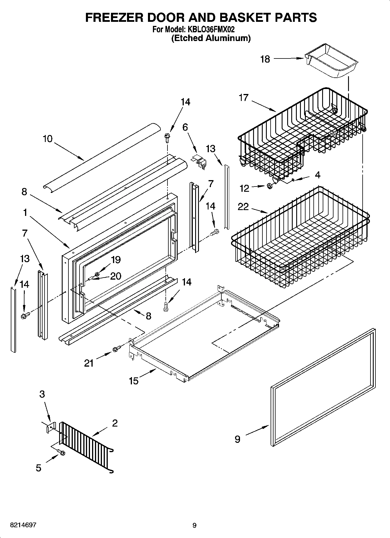 06 - FREEZER DOOR AND BASKET PARTS