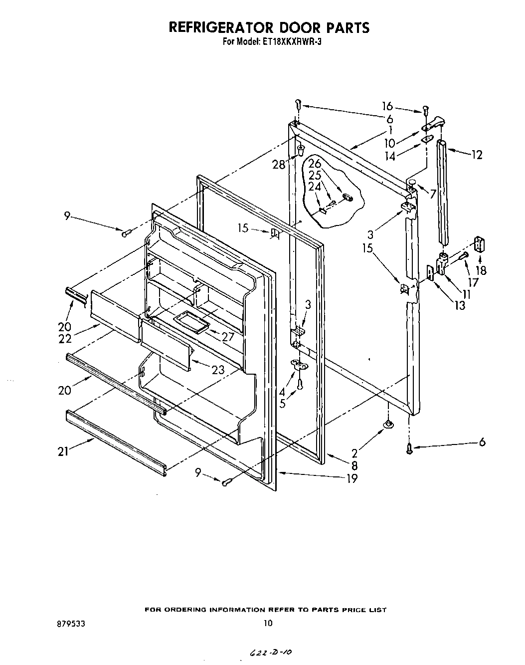 08 - REFRIGERATOR DOOR , NOT ILLUSTRATED