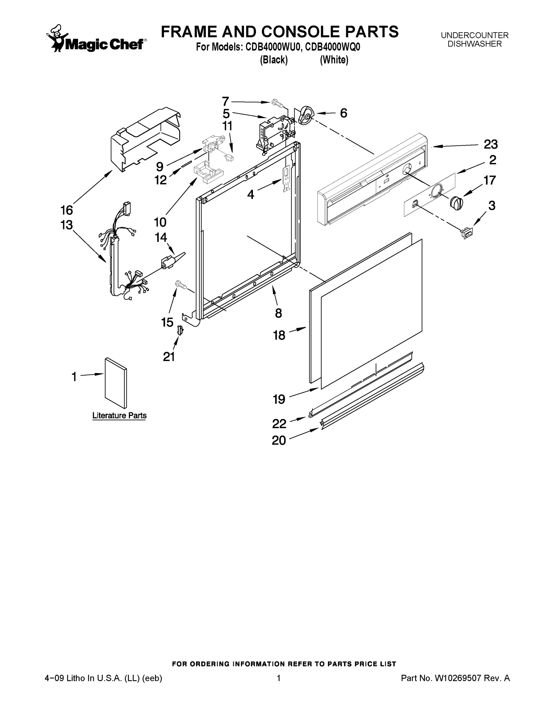 01 - FRAME AND CONSOLE PARTS