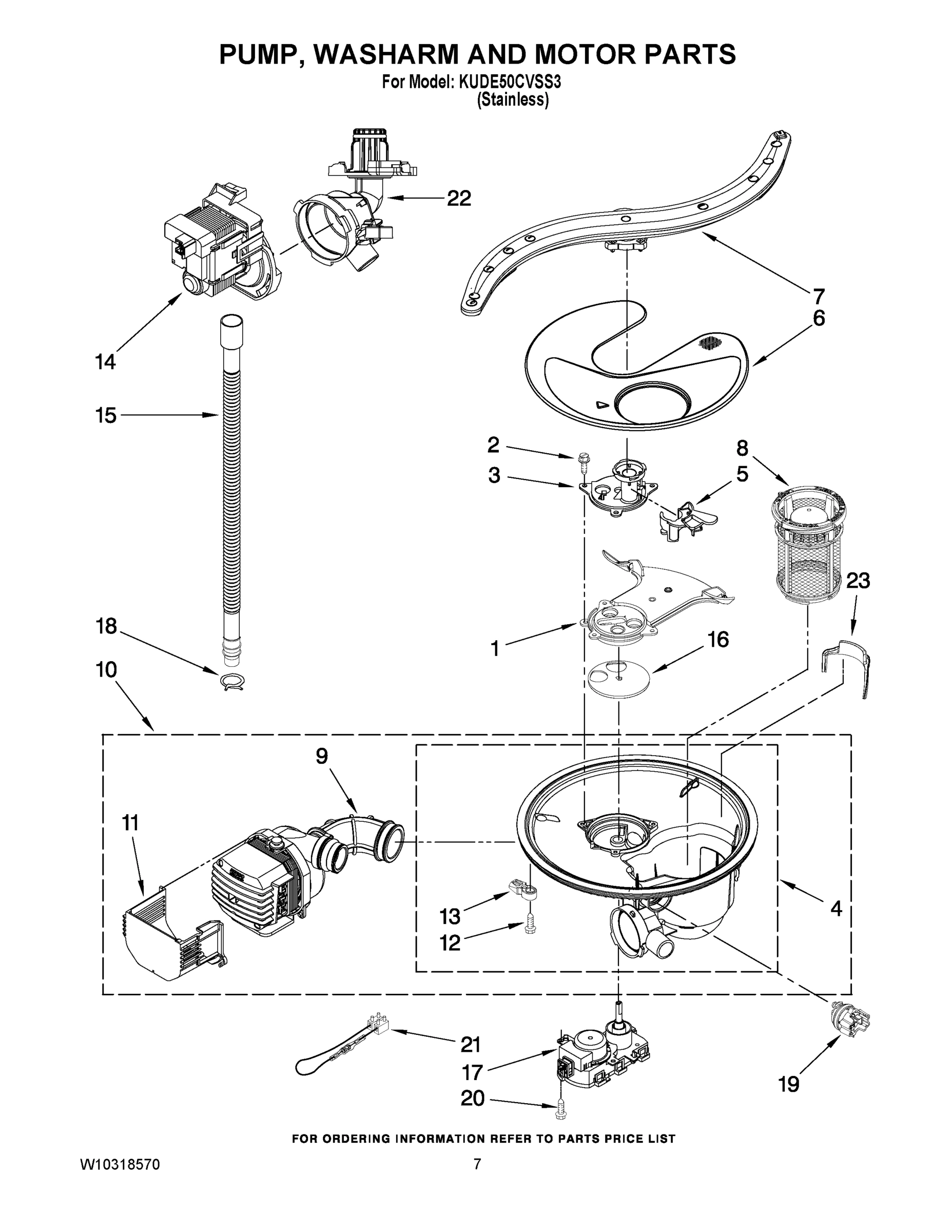 06 - PUMP, WASHARM AND MOTOR PARTS