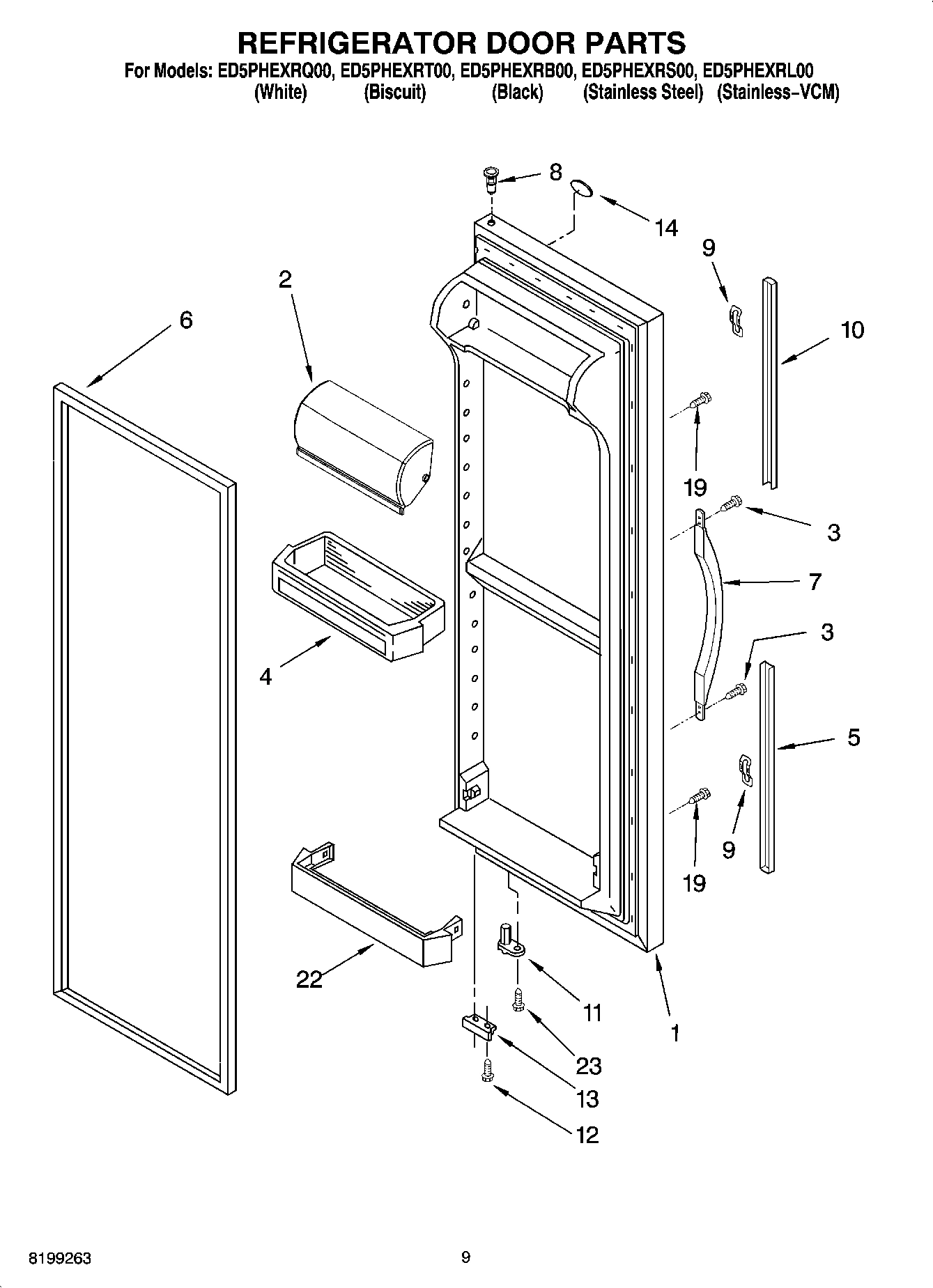 06 - REFRIGERATOR DOOR PARTS
