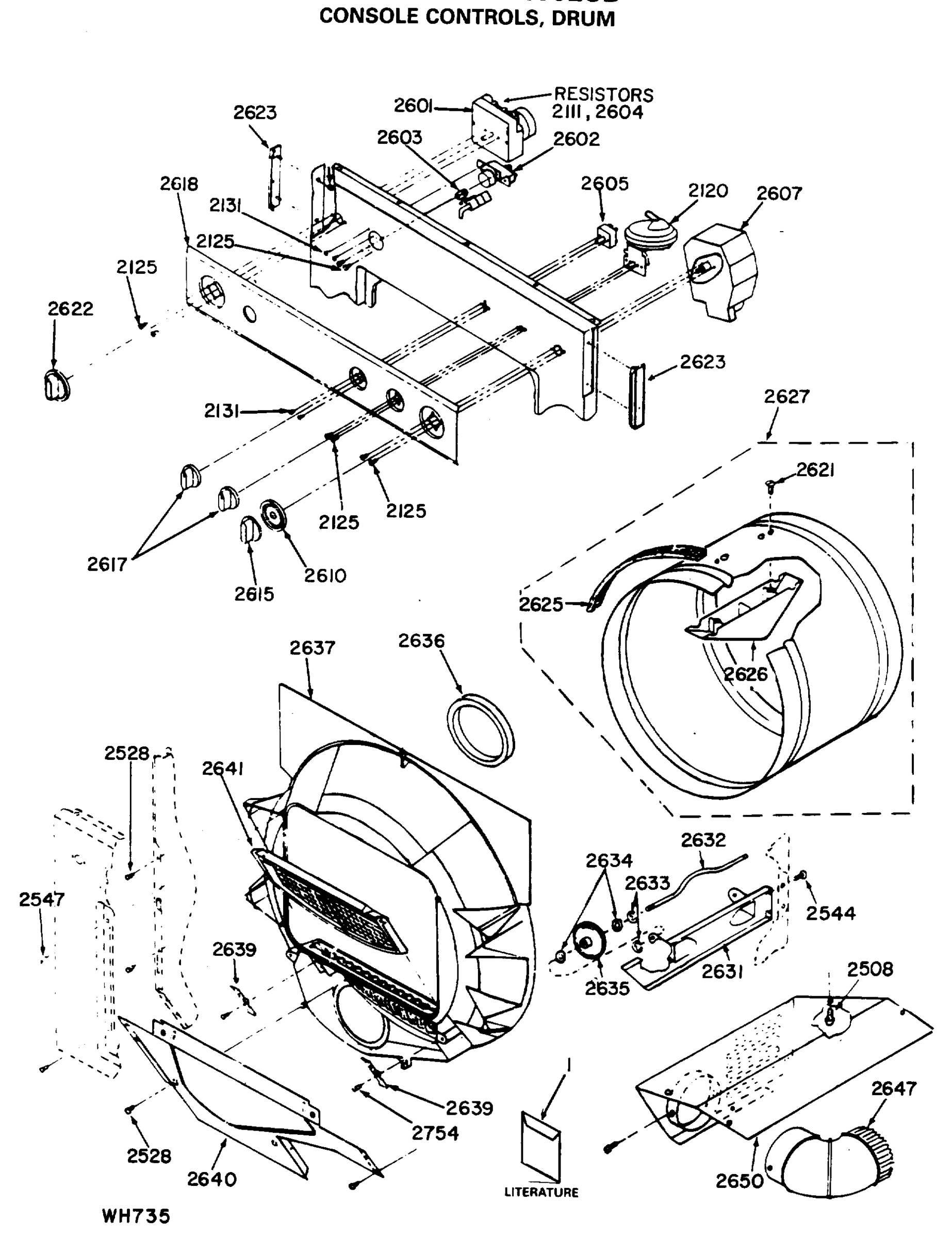 CONSOLE CONTROLS, DRUM