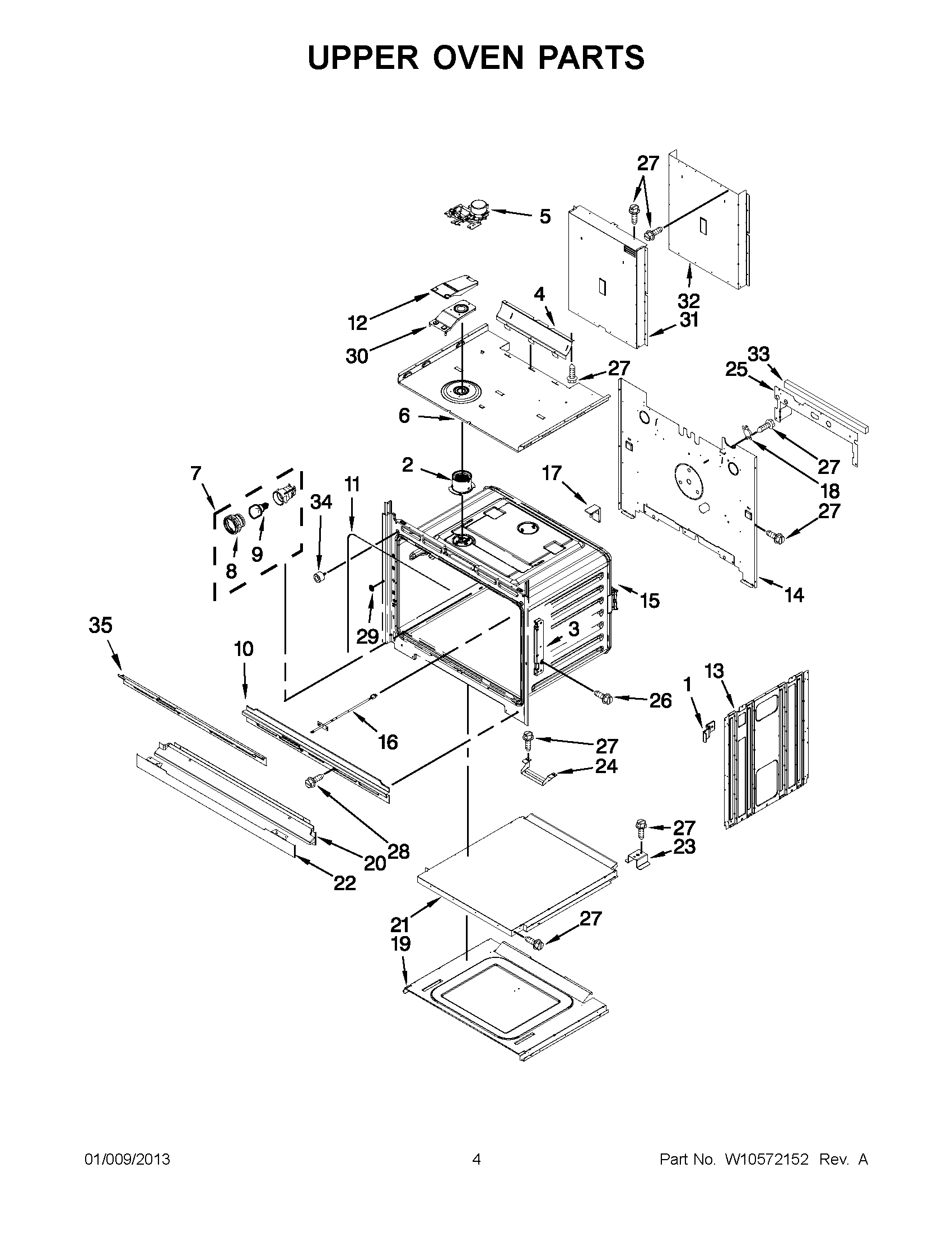 02 - UPPER OVEN PARTS