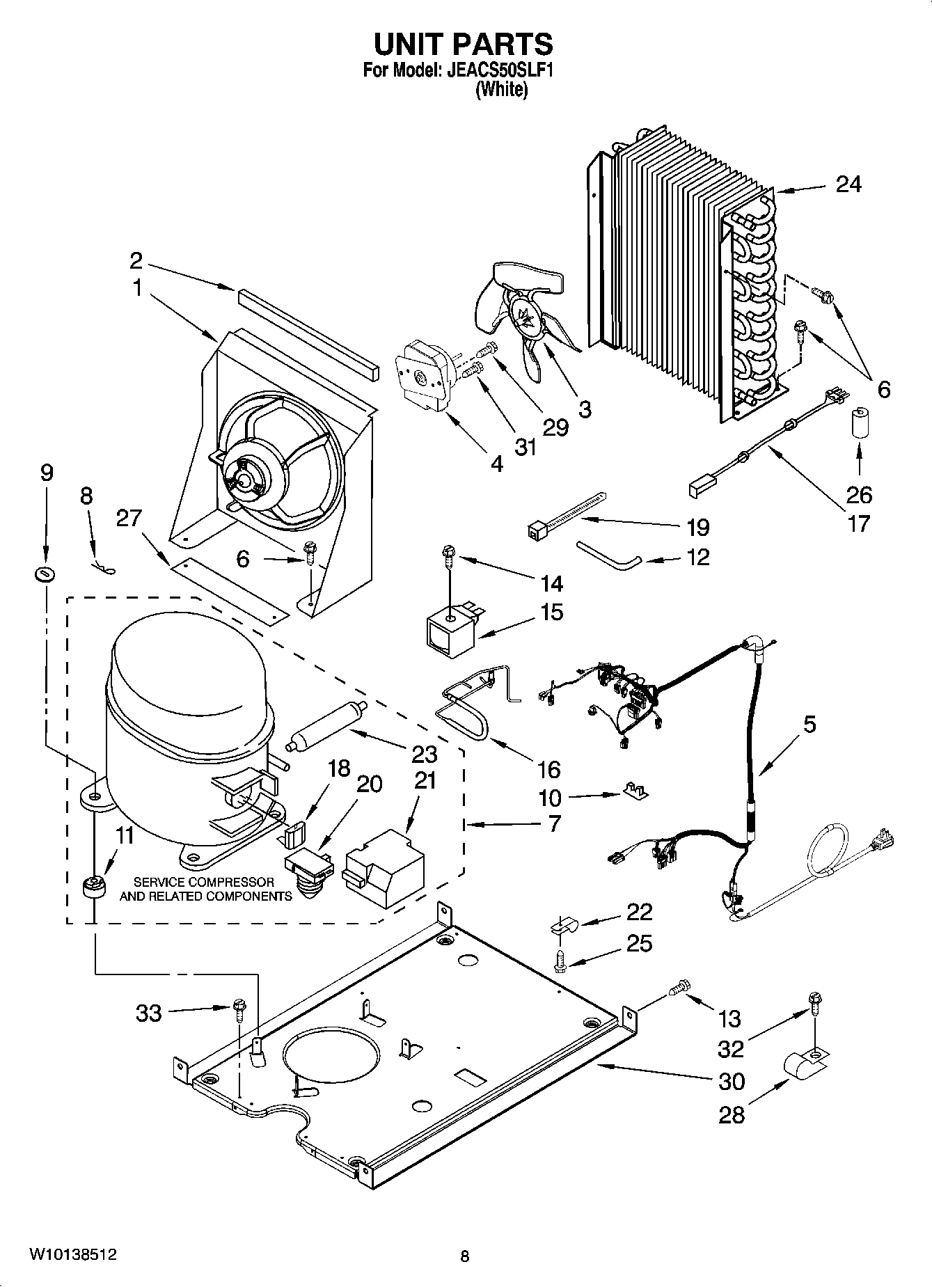 05 - UNIT PARTS, OPTIONAL PARTS (NOT INCLUDED)