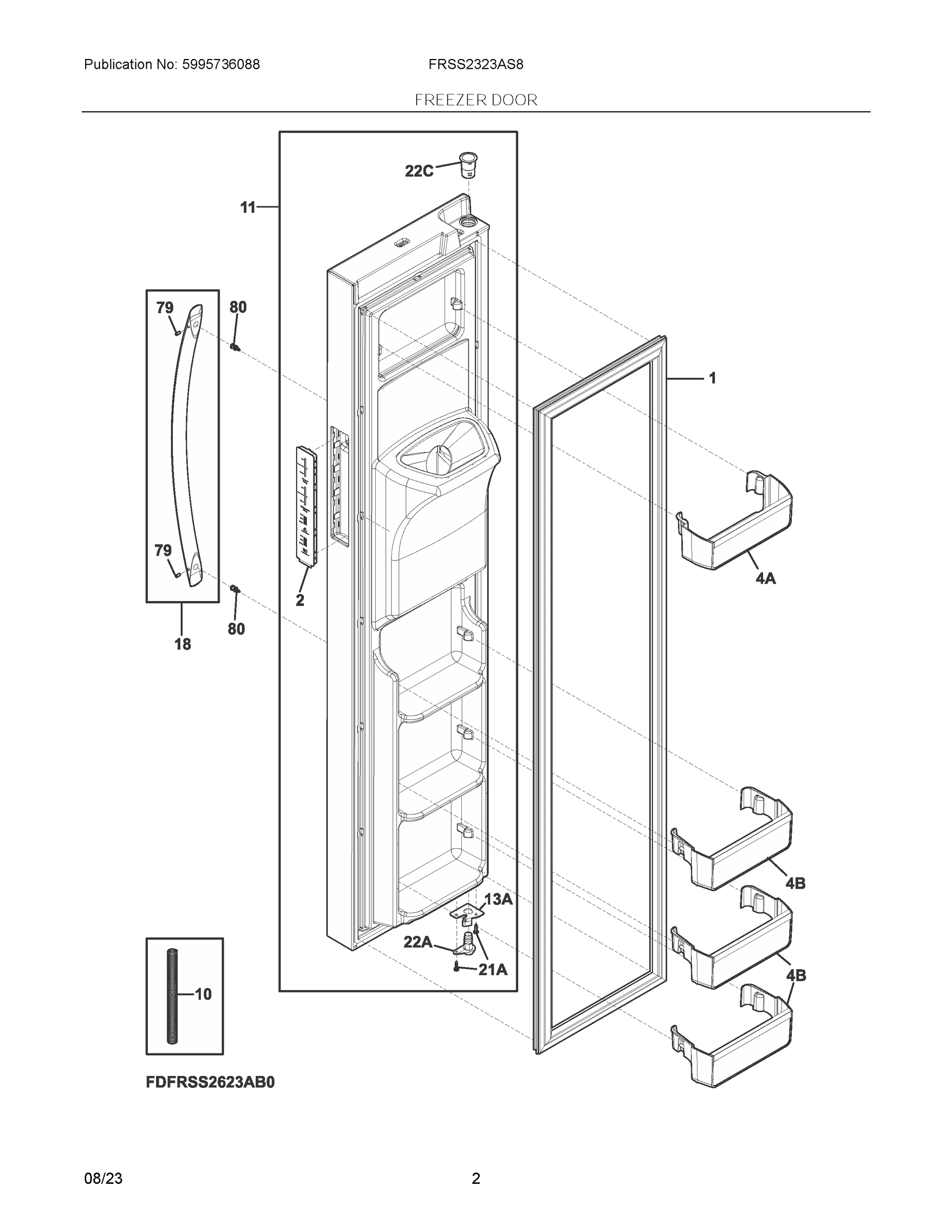02 - FREEZER DOOR
