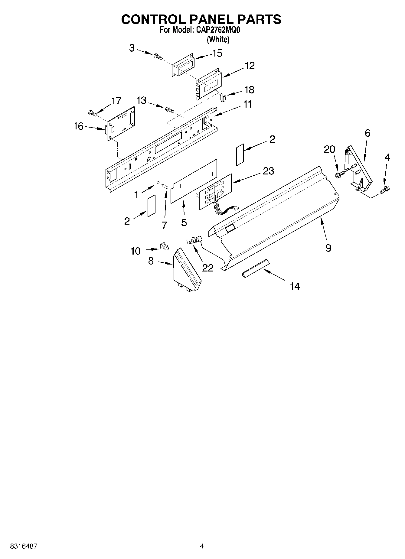 02 - CONTROL PANEL PARTS
