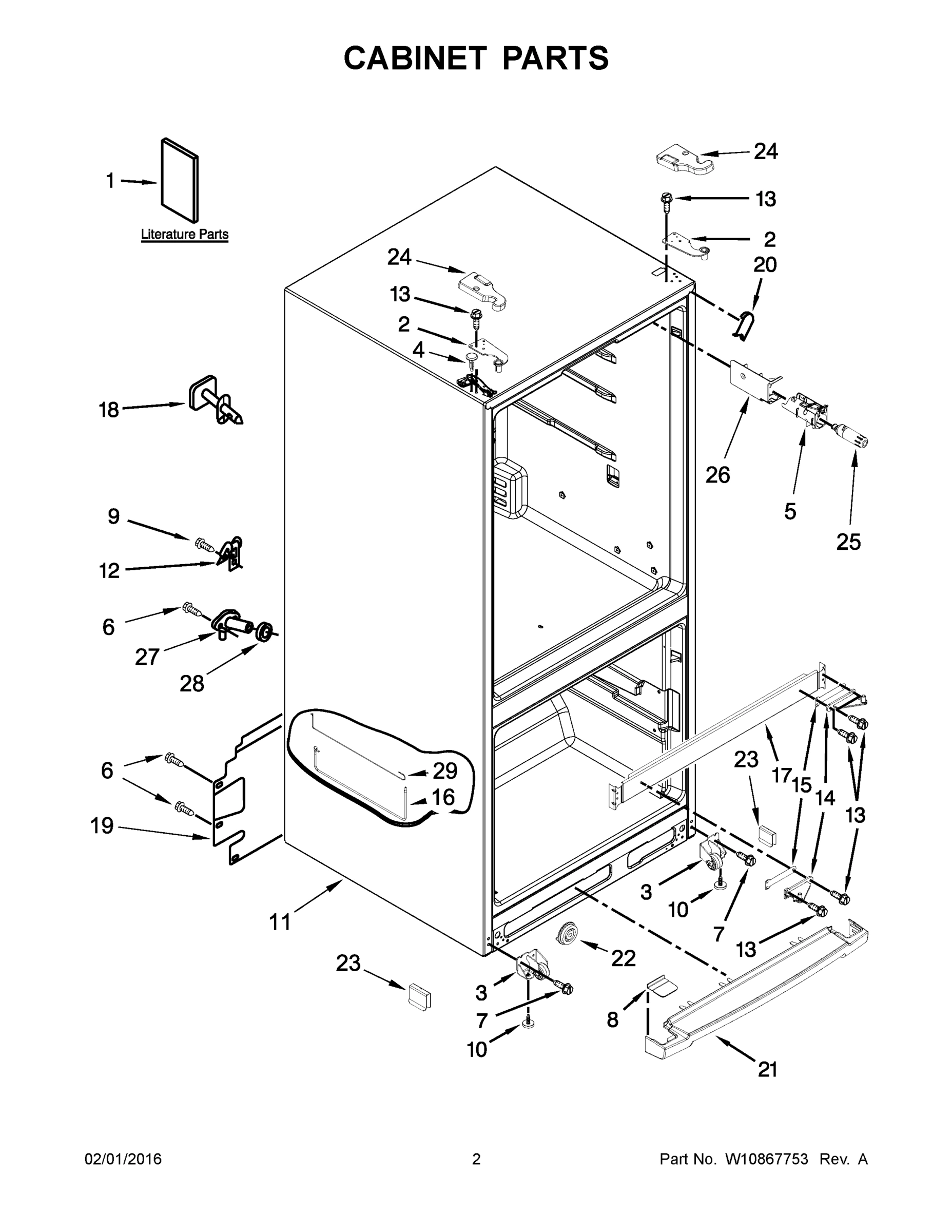 02 - CABINET PARTS