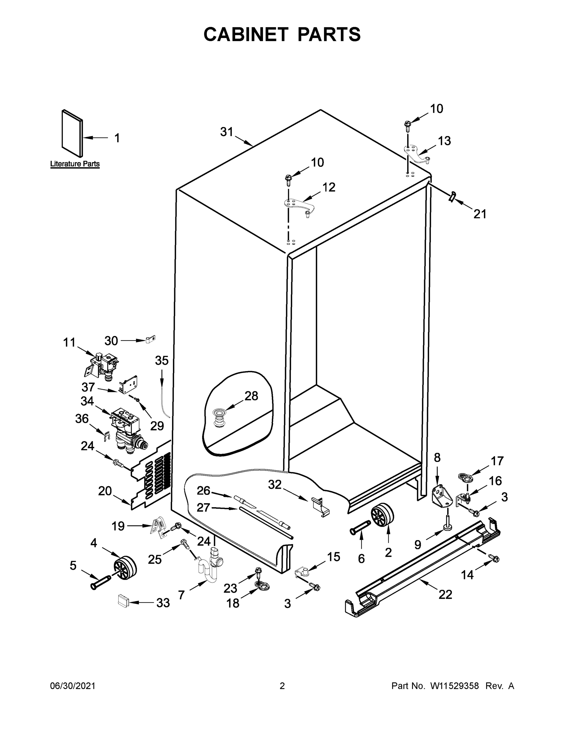 02 - CABINET PARTS