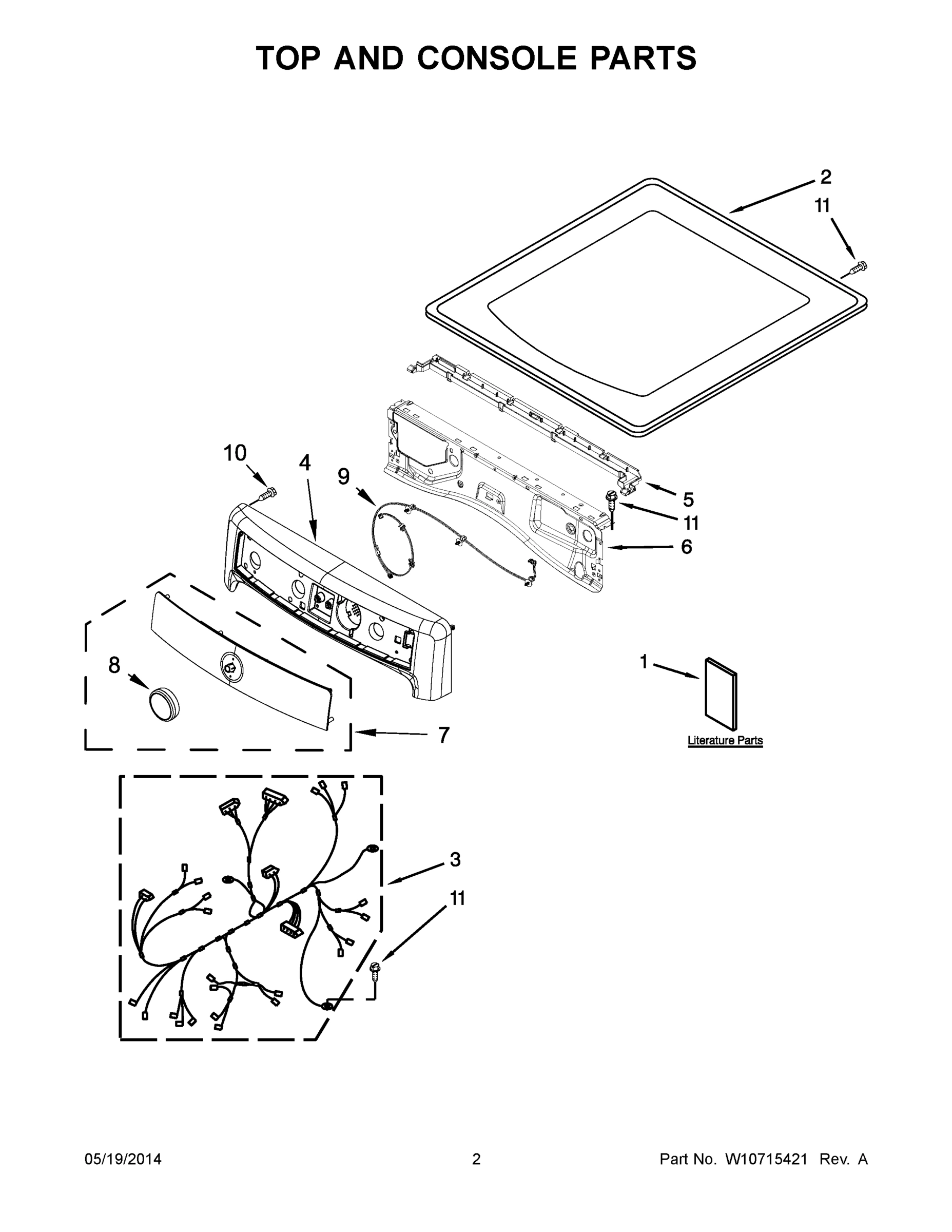 02 - TOP AND CONSOLE PARTS
