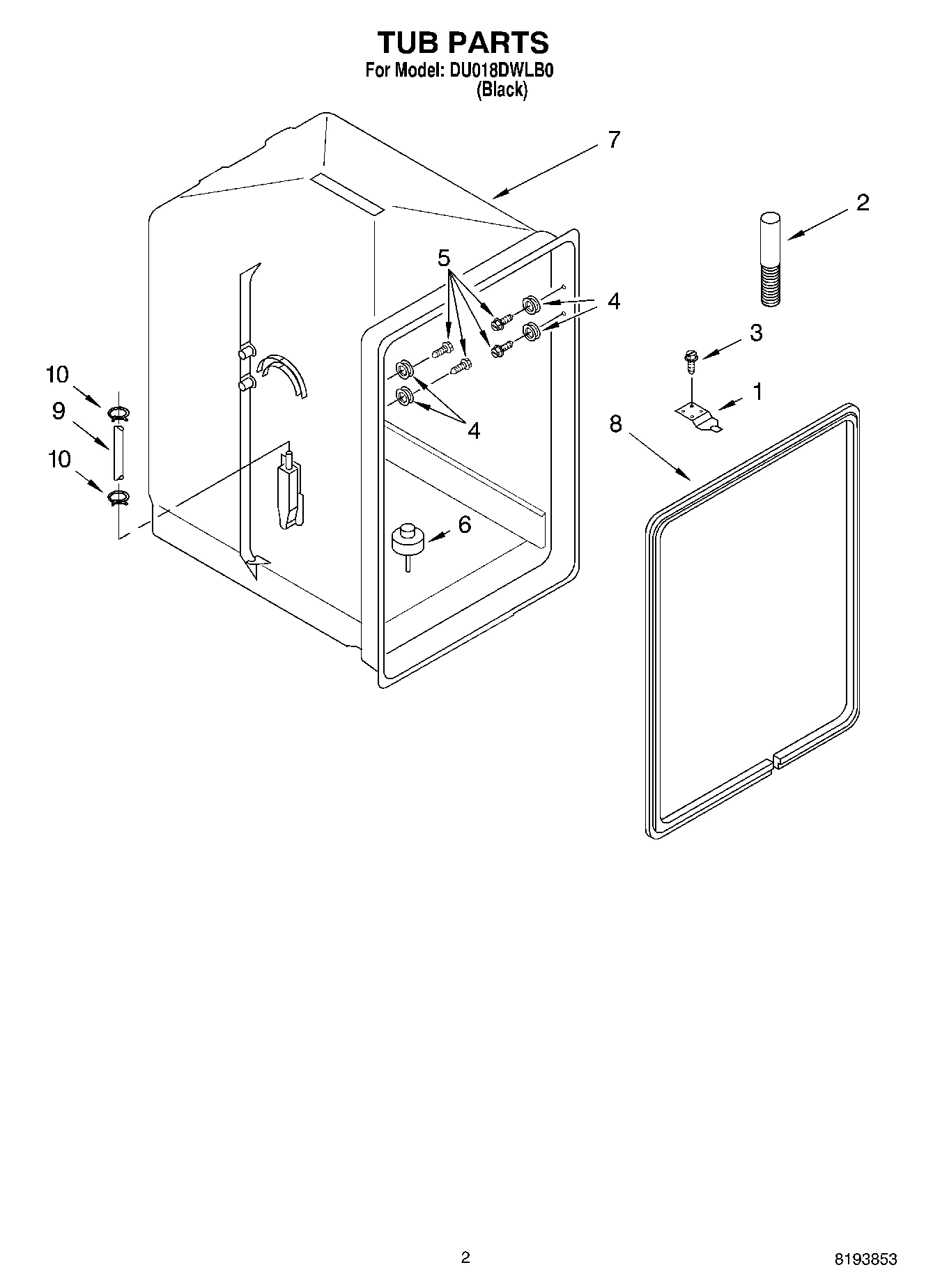 02 - TUB PARTS