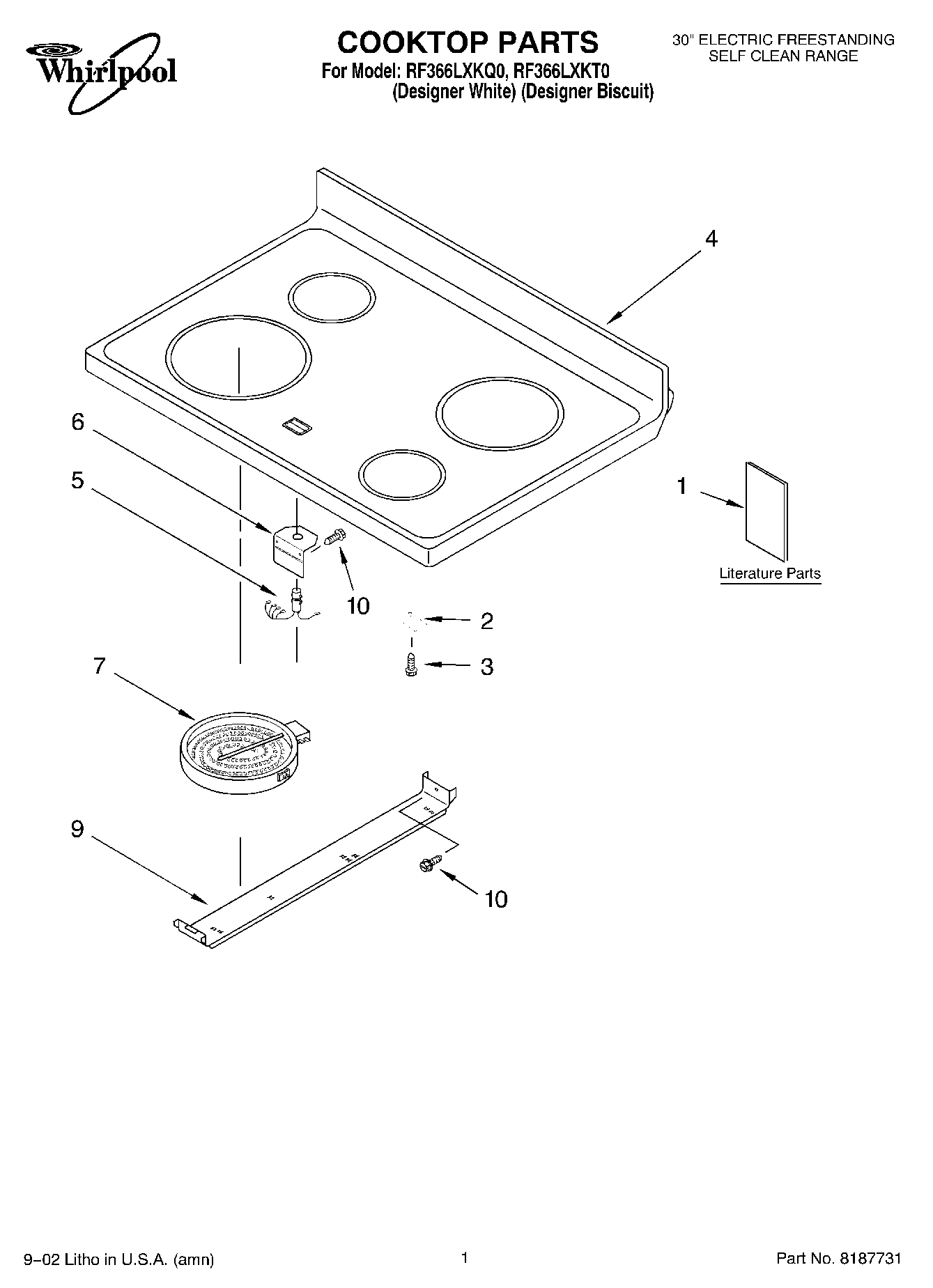 01 - COOKTOP, LITERATURE