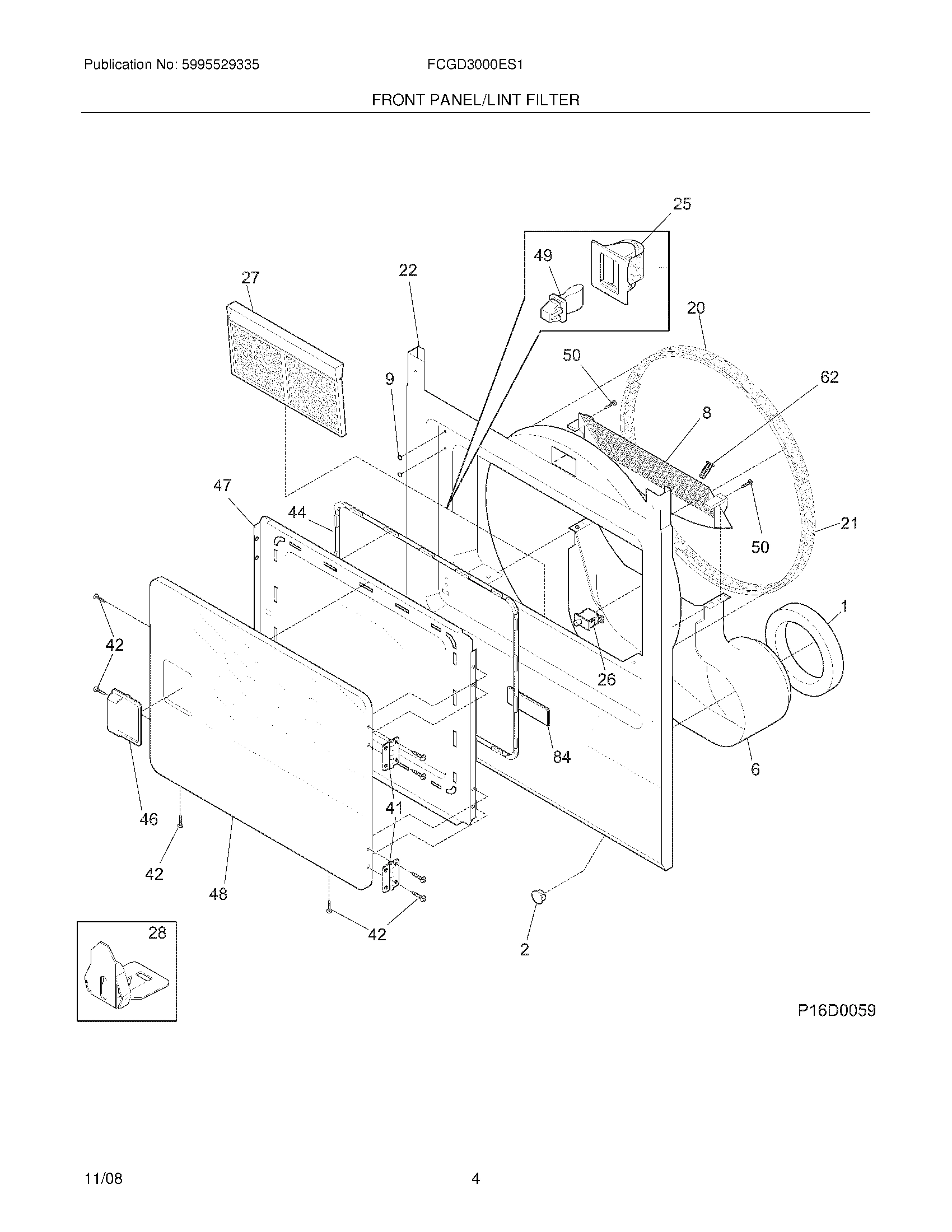 05 - FRONT PANEL/LINT FILTER