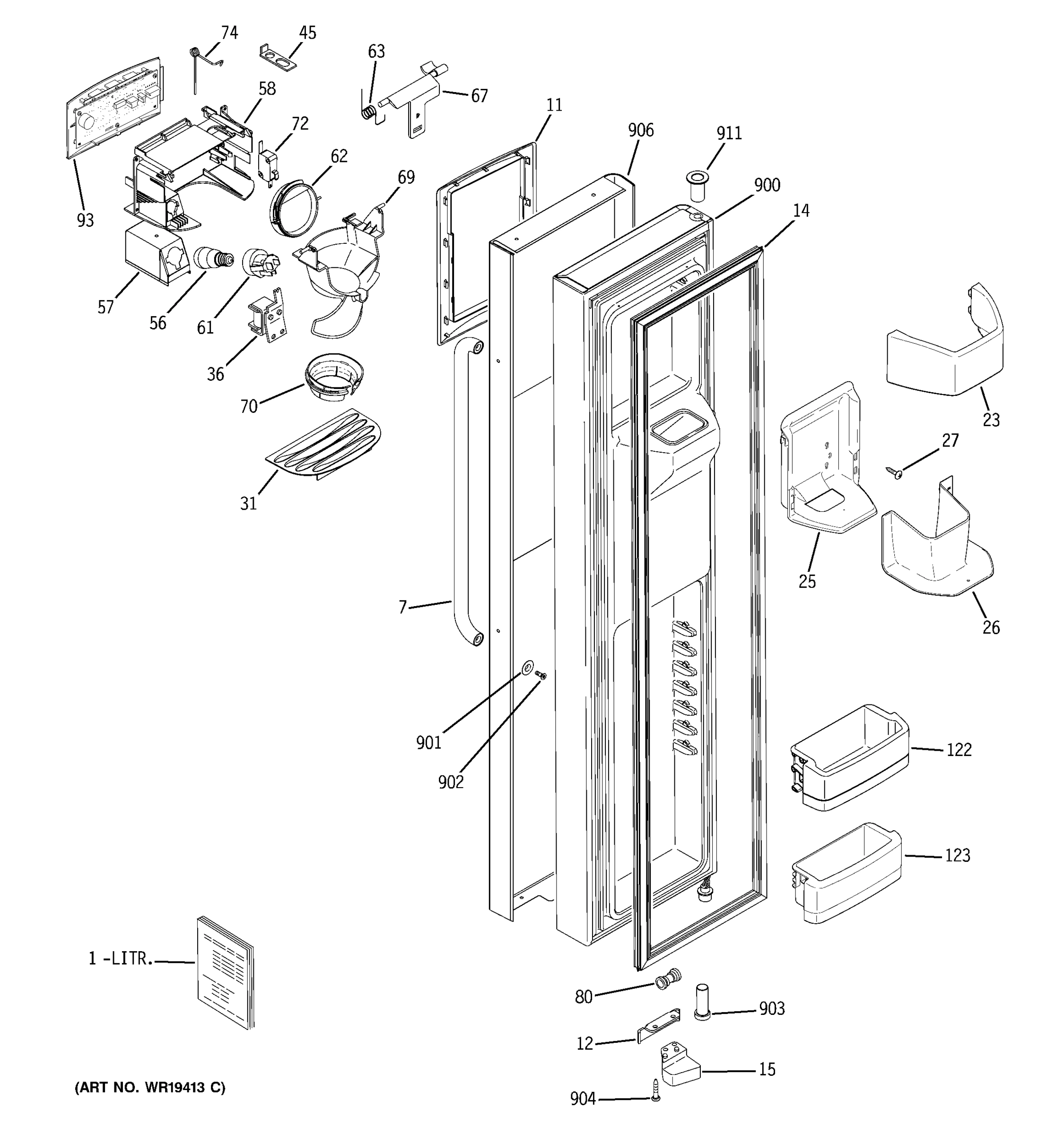 FREEZER DOOR